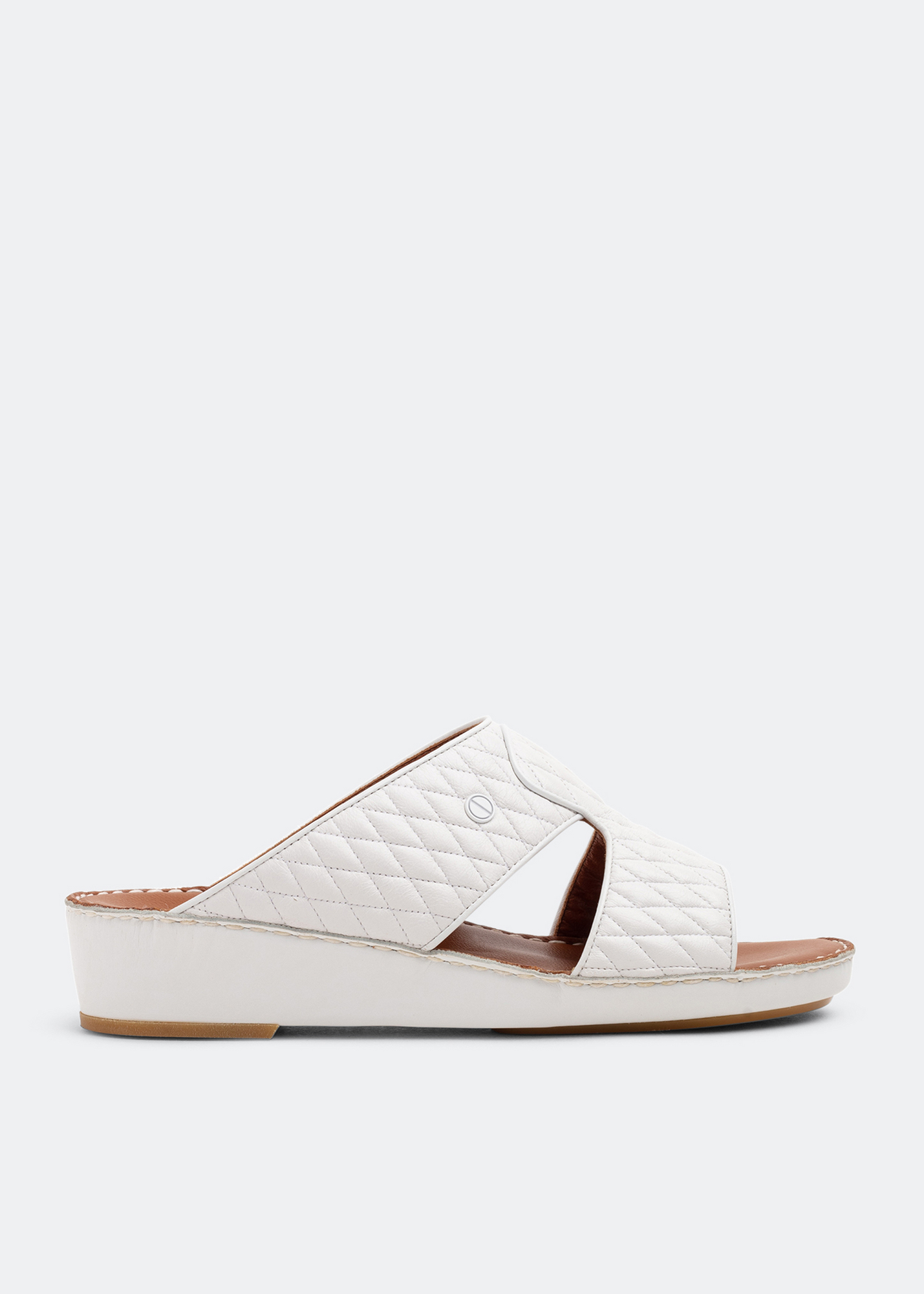 

Peninsula leather sandals, White