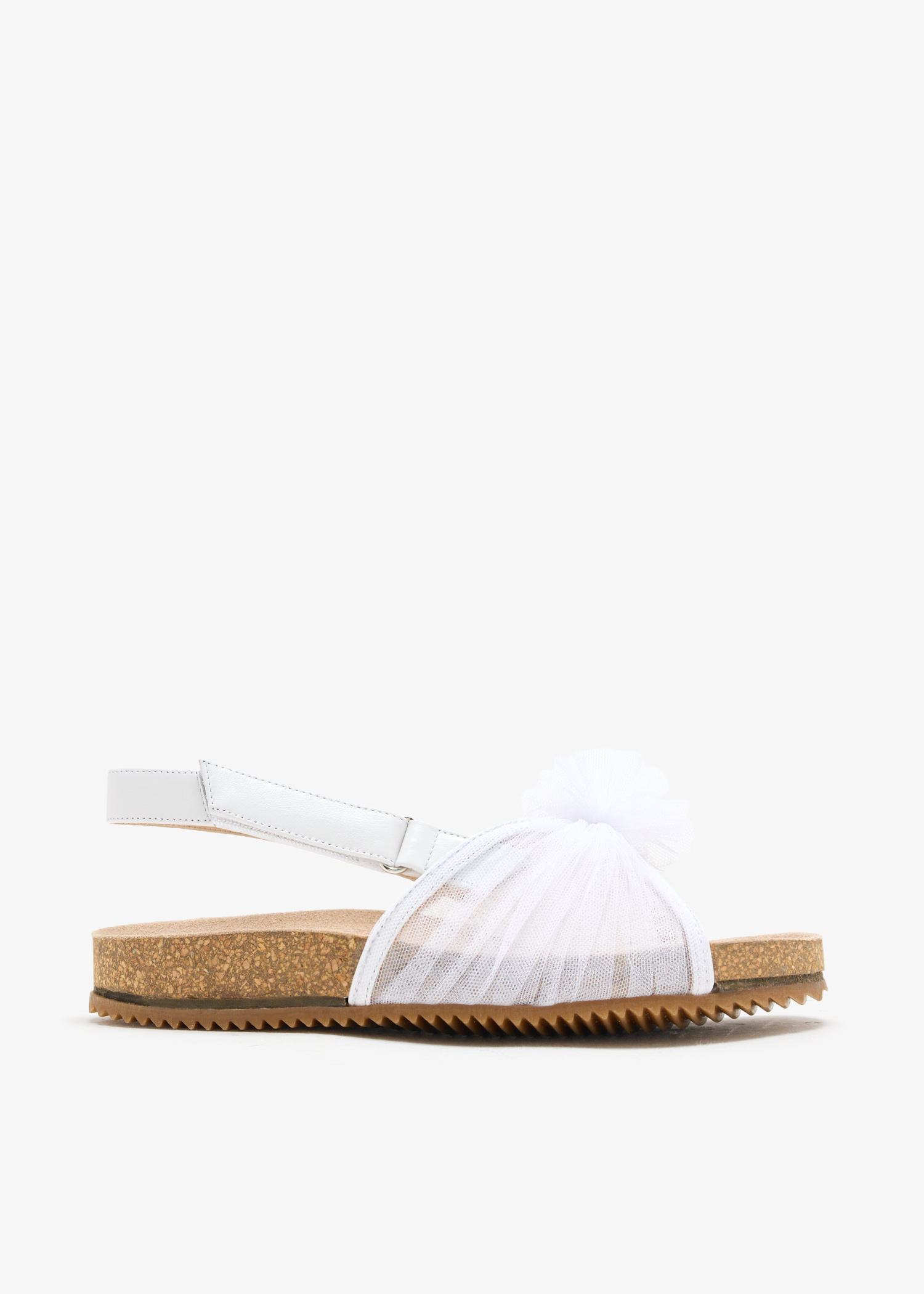 

Lola mini cork sandals, White