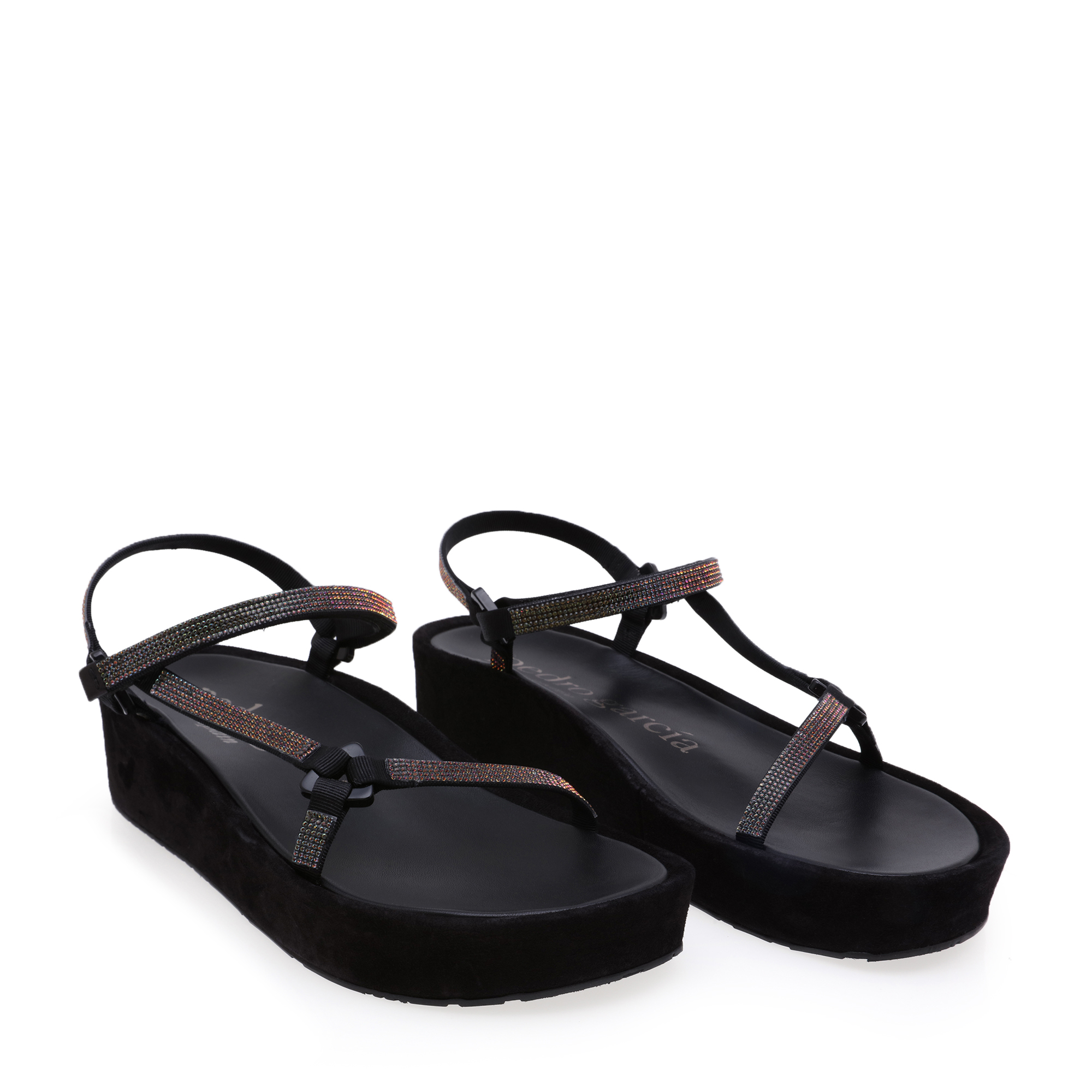 

Love platform sandals, Black