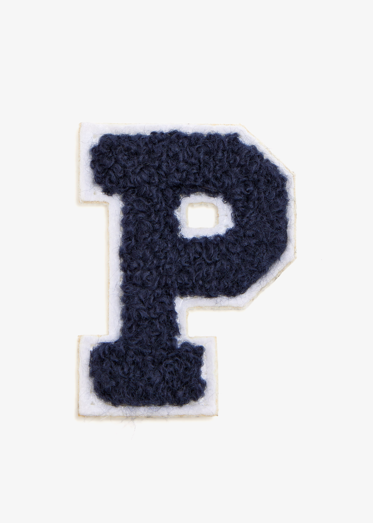 

2" Chenille Varsity Letter 'P' patch, Navy