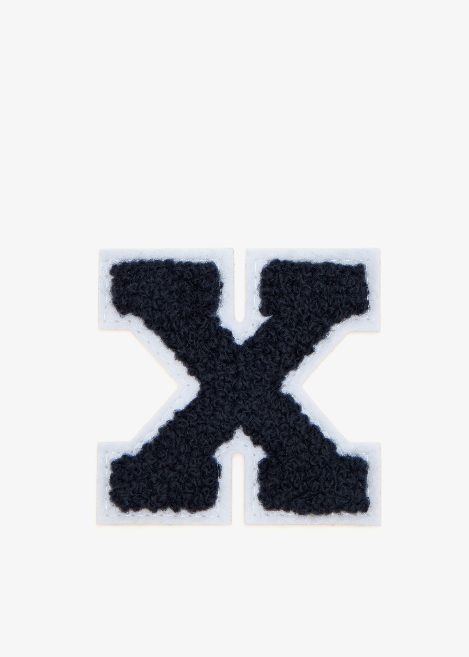 

2" Chenille Varsity Letter 'X' patch, Blue