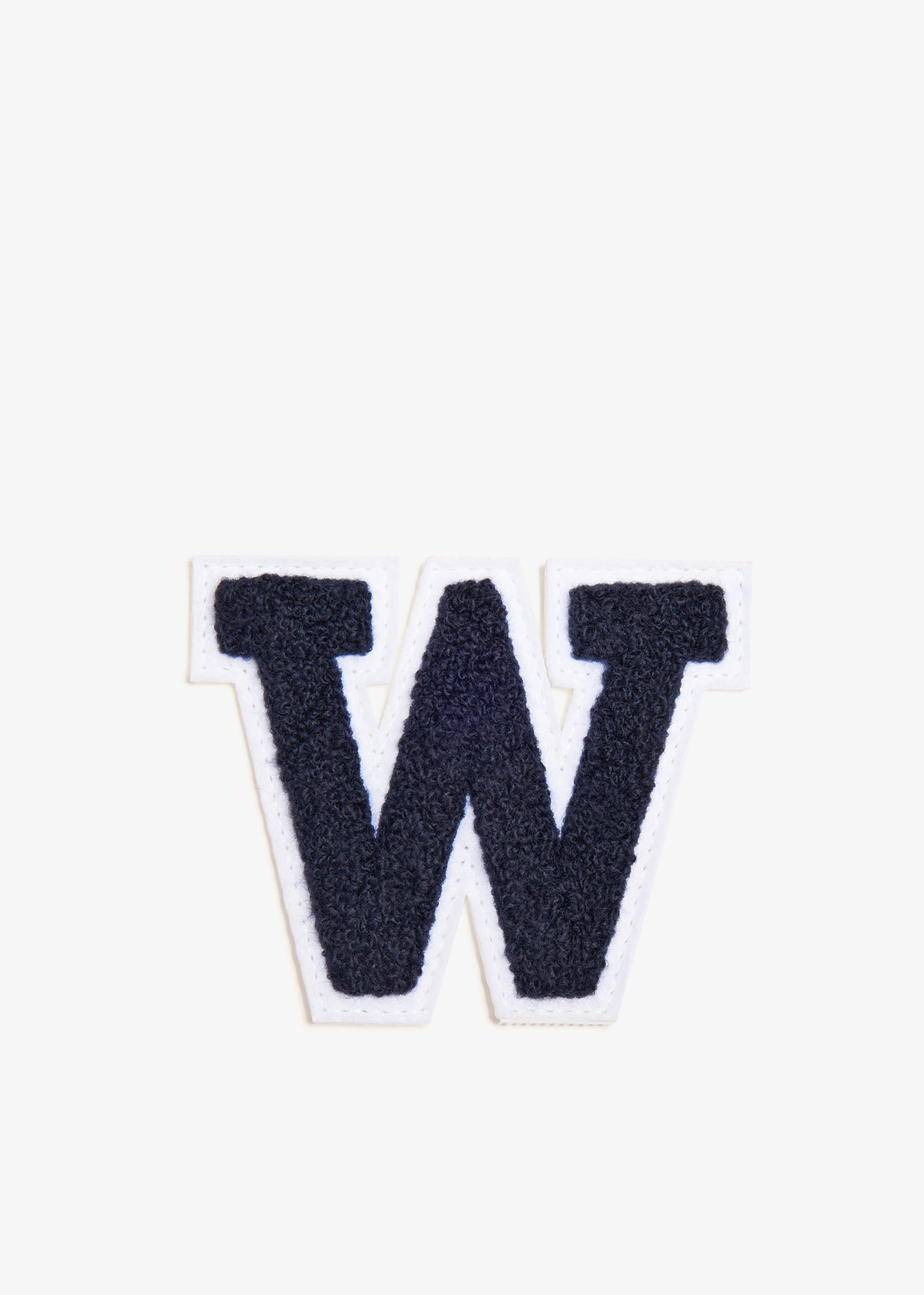 

3" Chenille Varsity Letter 'W' patch, Navy