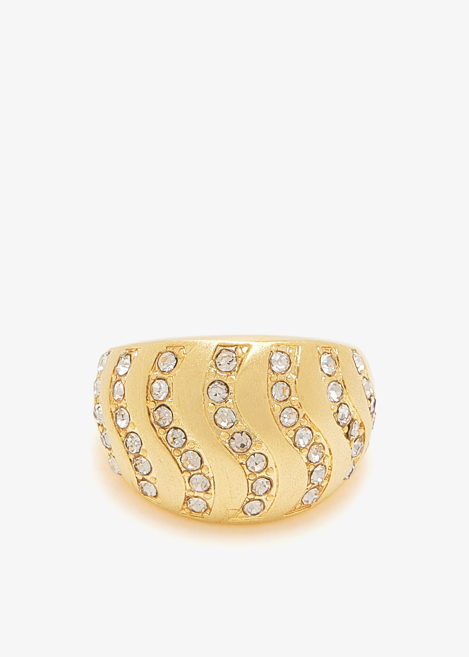 

Aurora Wave chunky ring, Gold