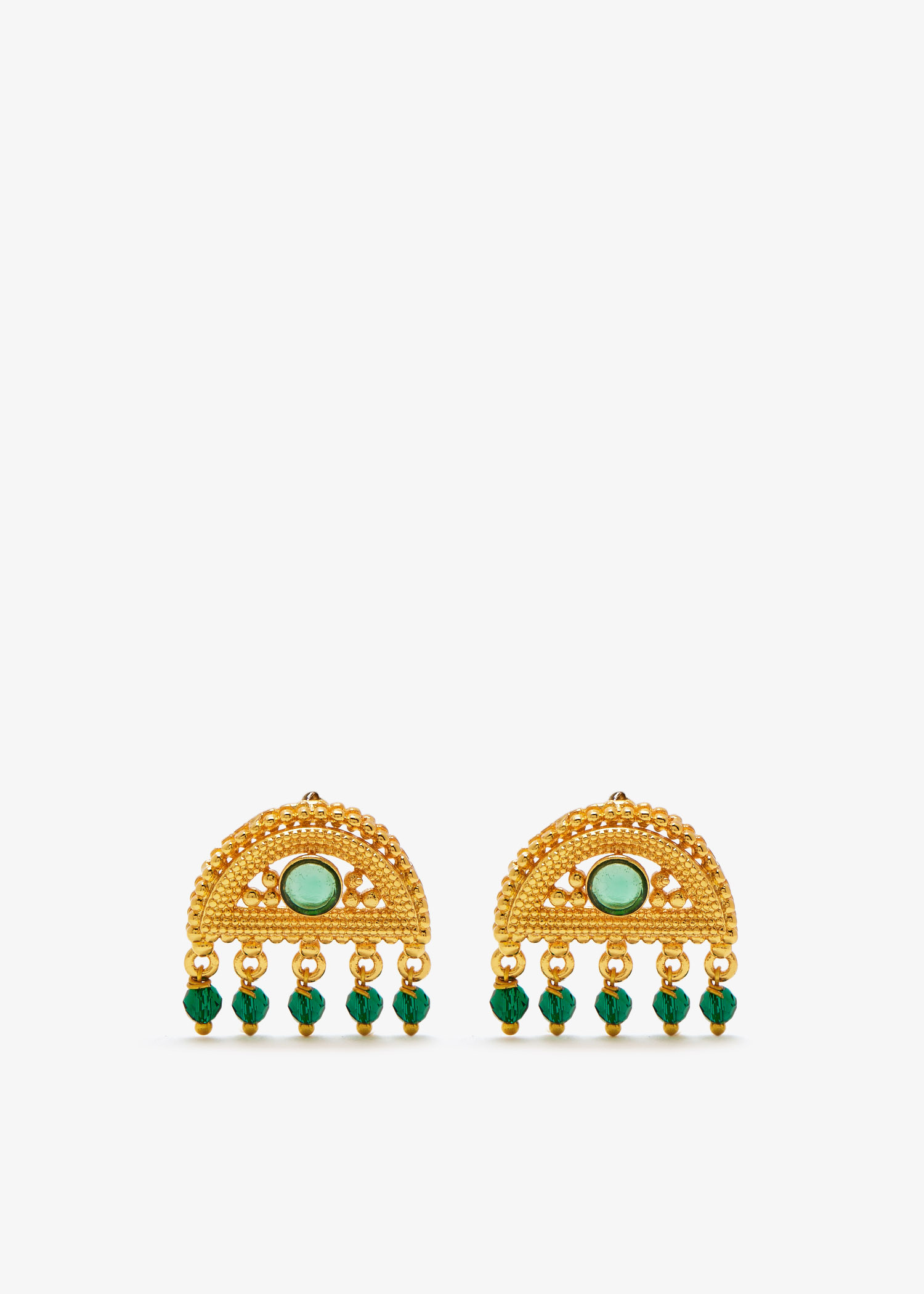 

Ravi Hemisphere earrings, Gold