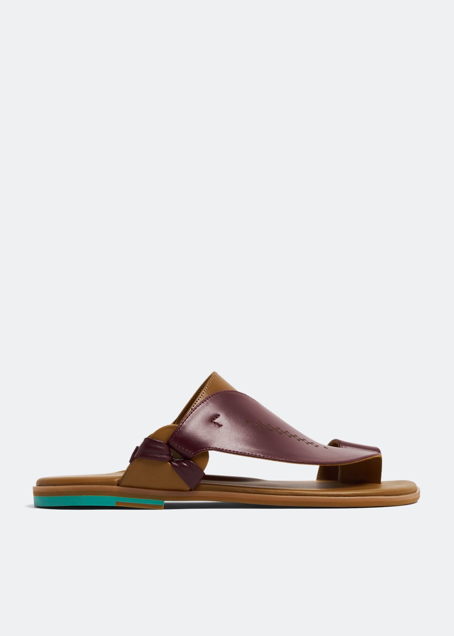 

Nuqta sandals, Burgundy