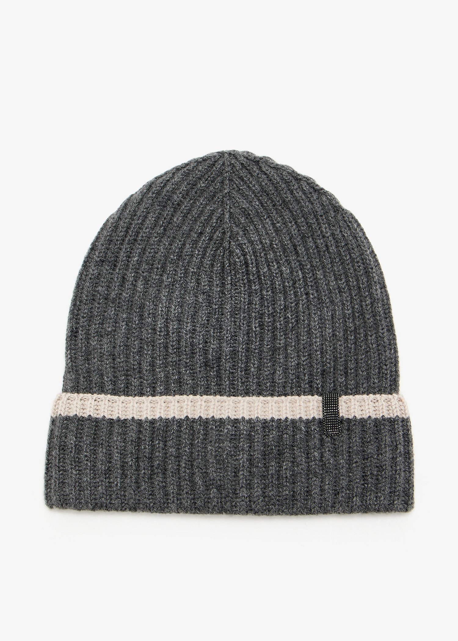 

Cashmere knit beanie, Grey