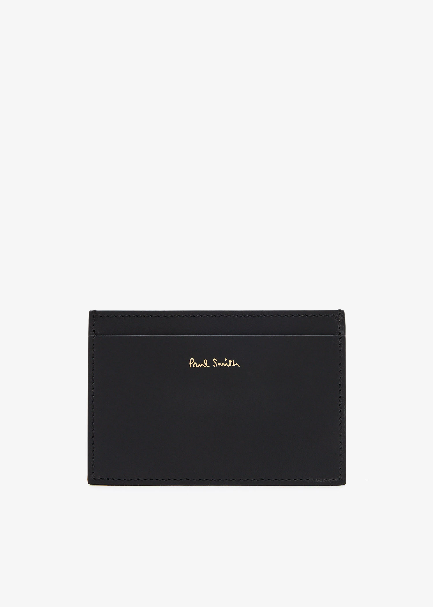 

Signature Stripe card holder, Black