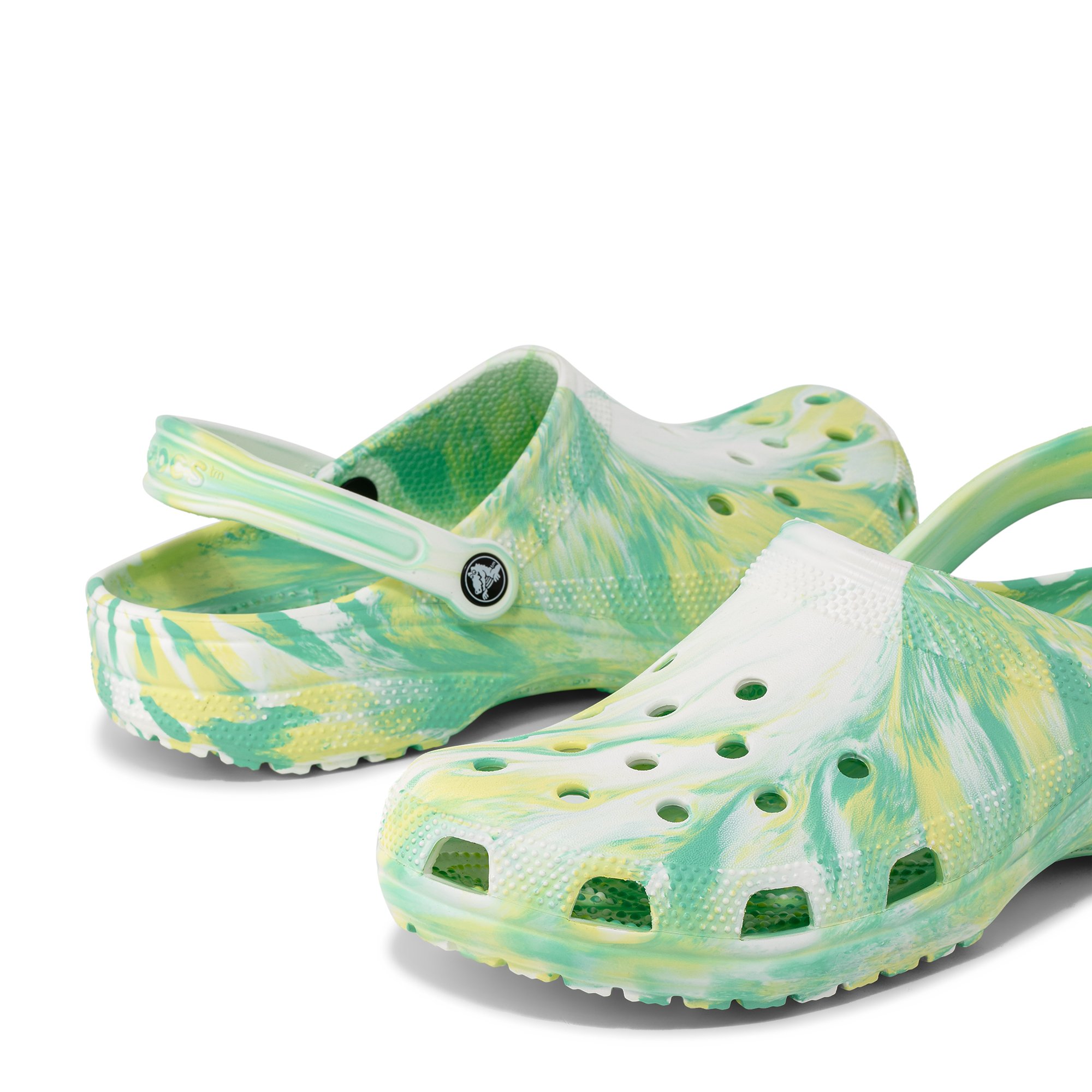 

Classic marbled clogs, Green