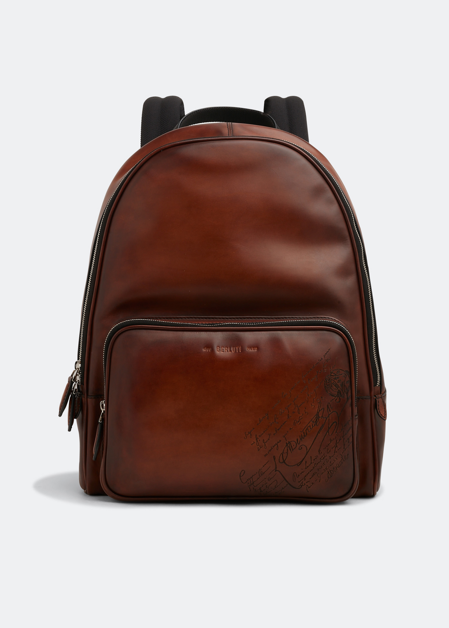 

Time Off Scritto Swipe leather backpack, Brown