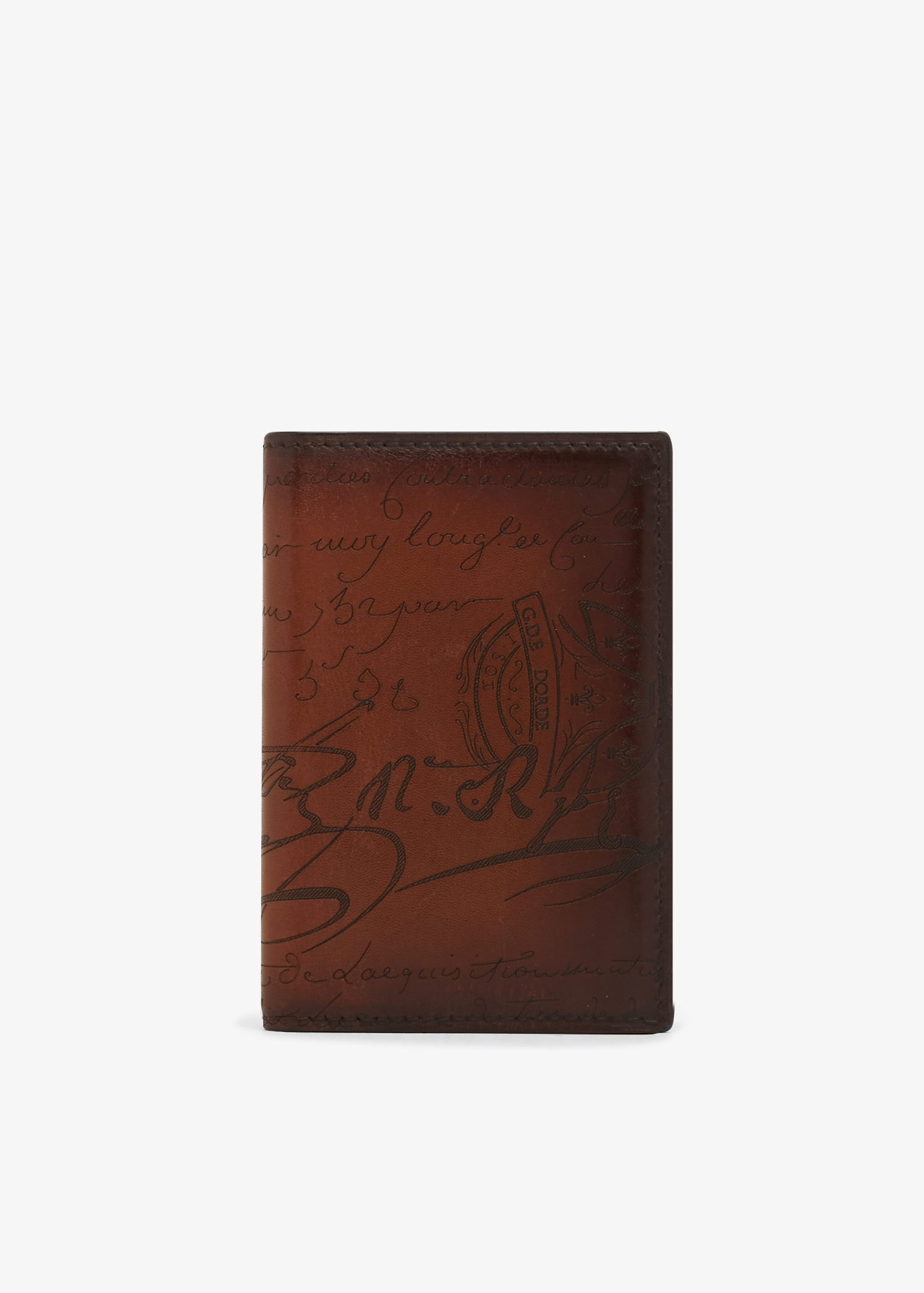 

Scritto leather wallet, Brown