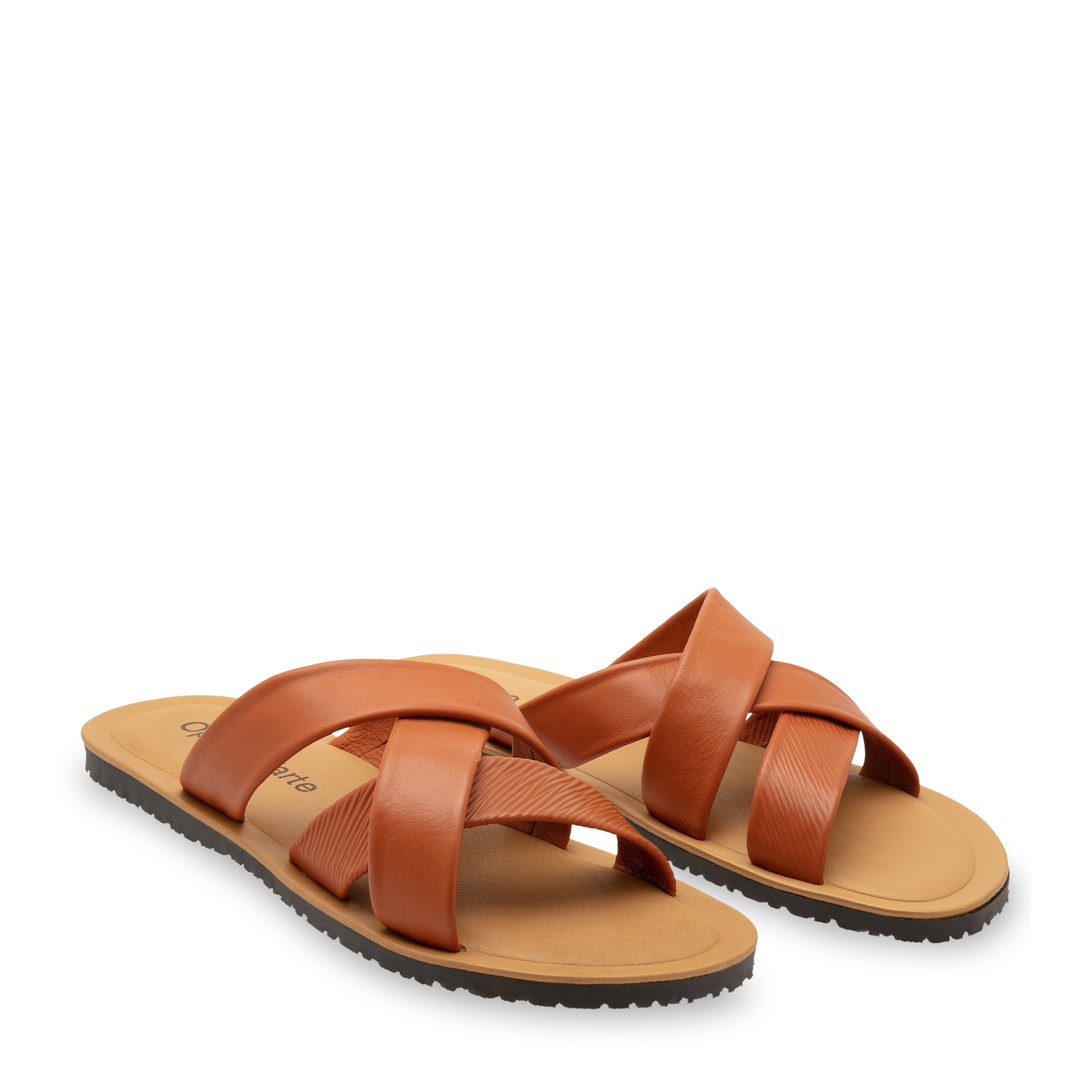 

Leather sandals, Brown