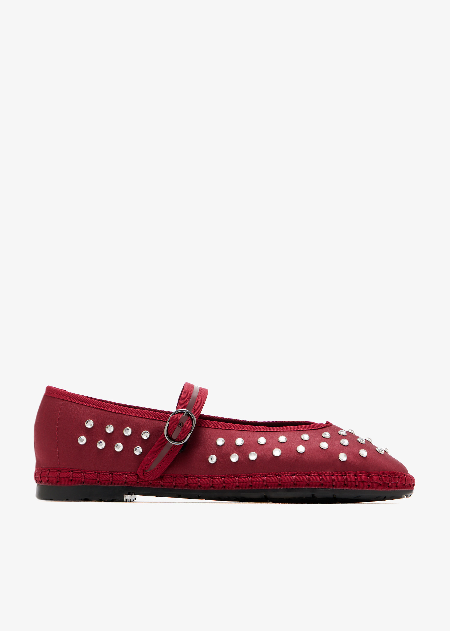 

Mae ballerinas, Burgundy
