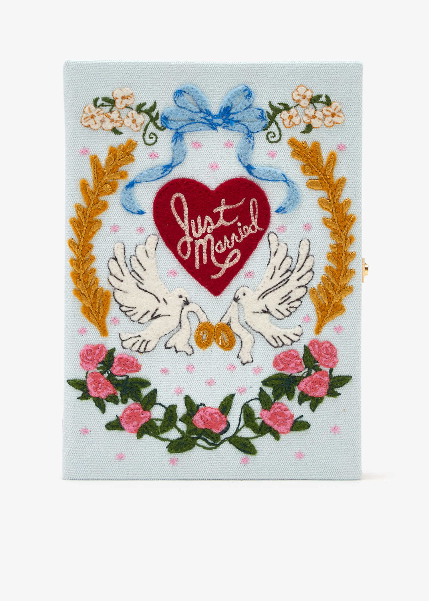 

Just Married book clutch, Blue