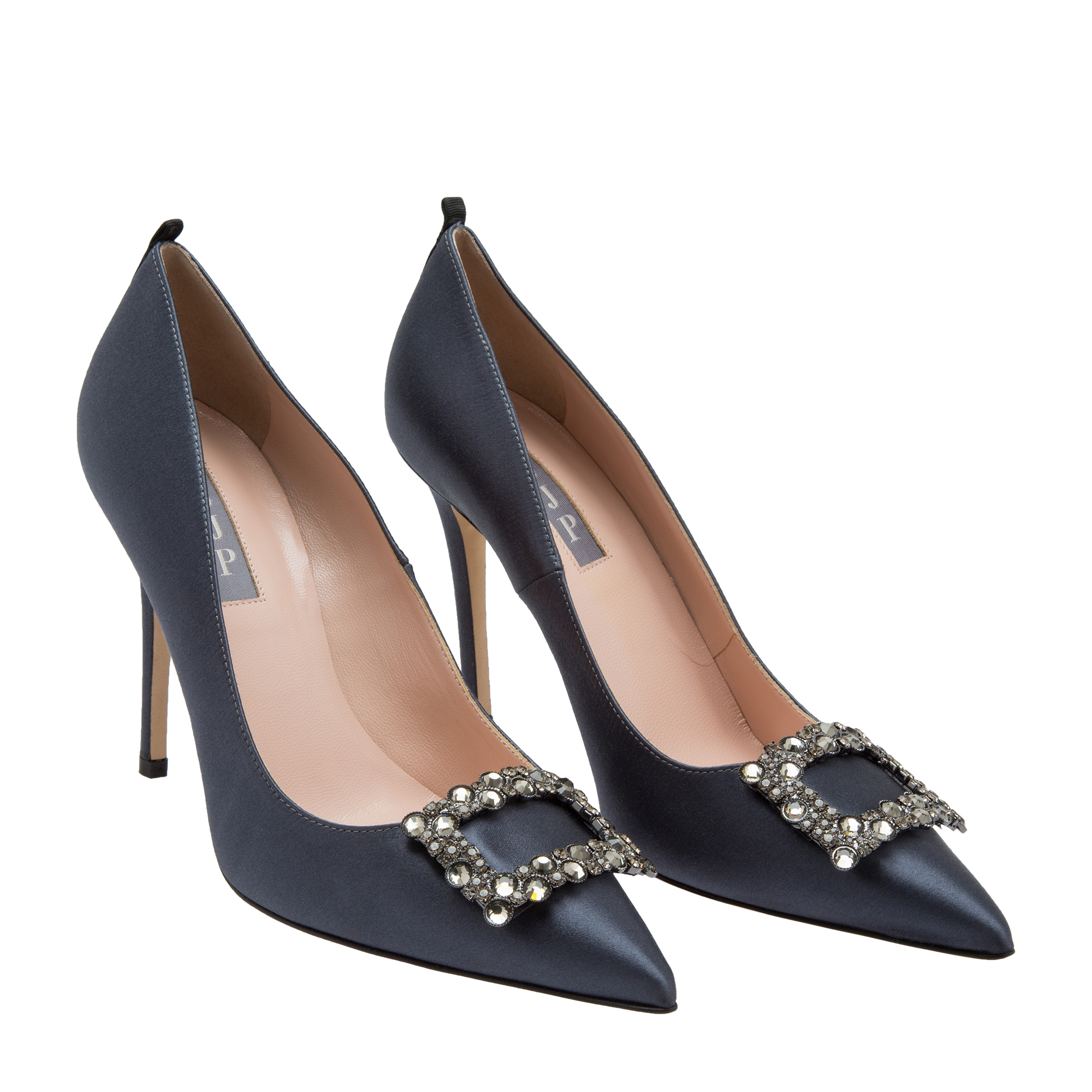 

Mary satin pumps, Blue