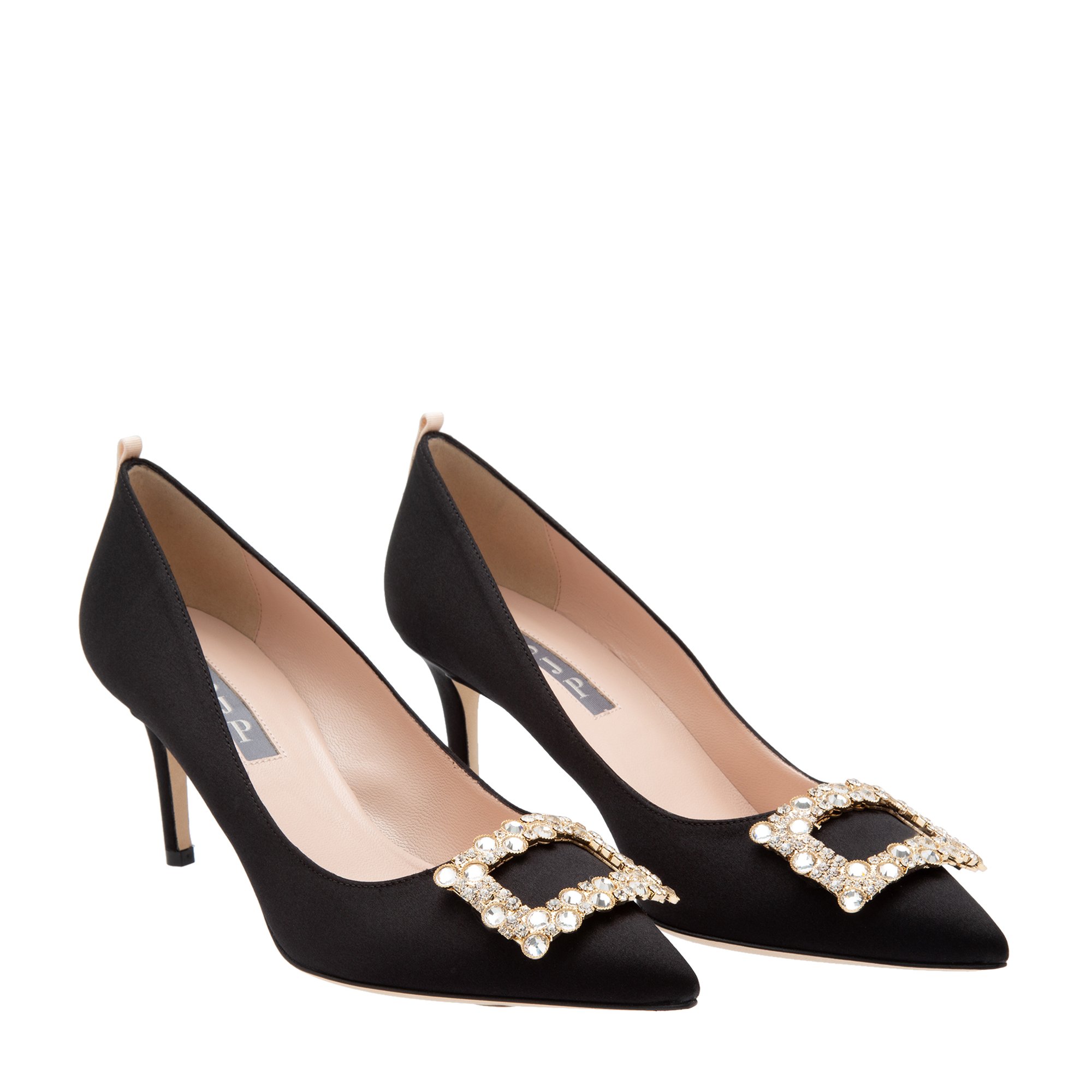 

Satin pumps, Black