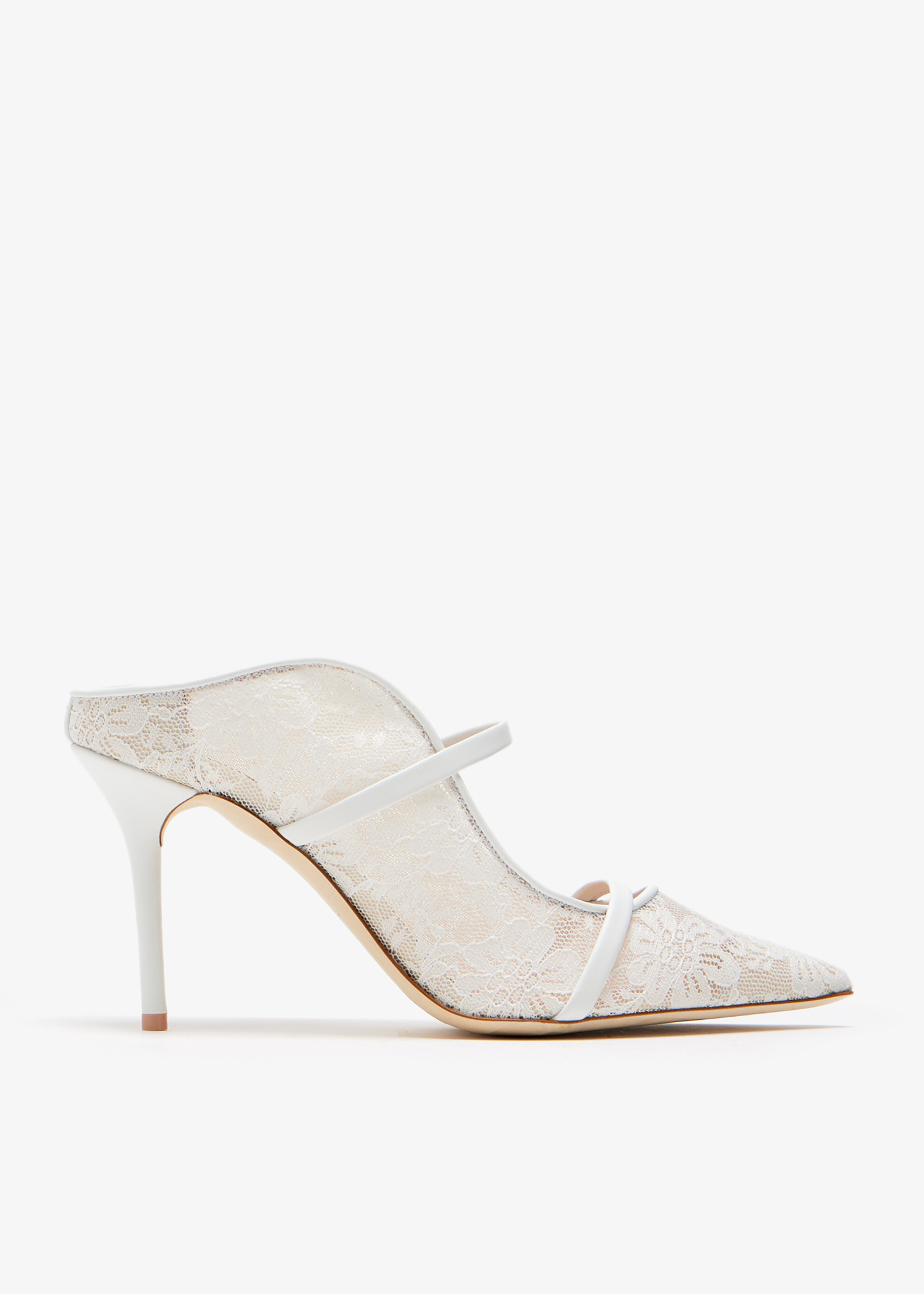 

Maureen 85 mules, White