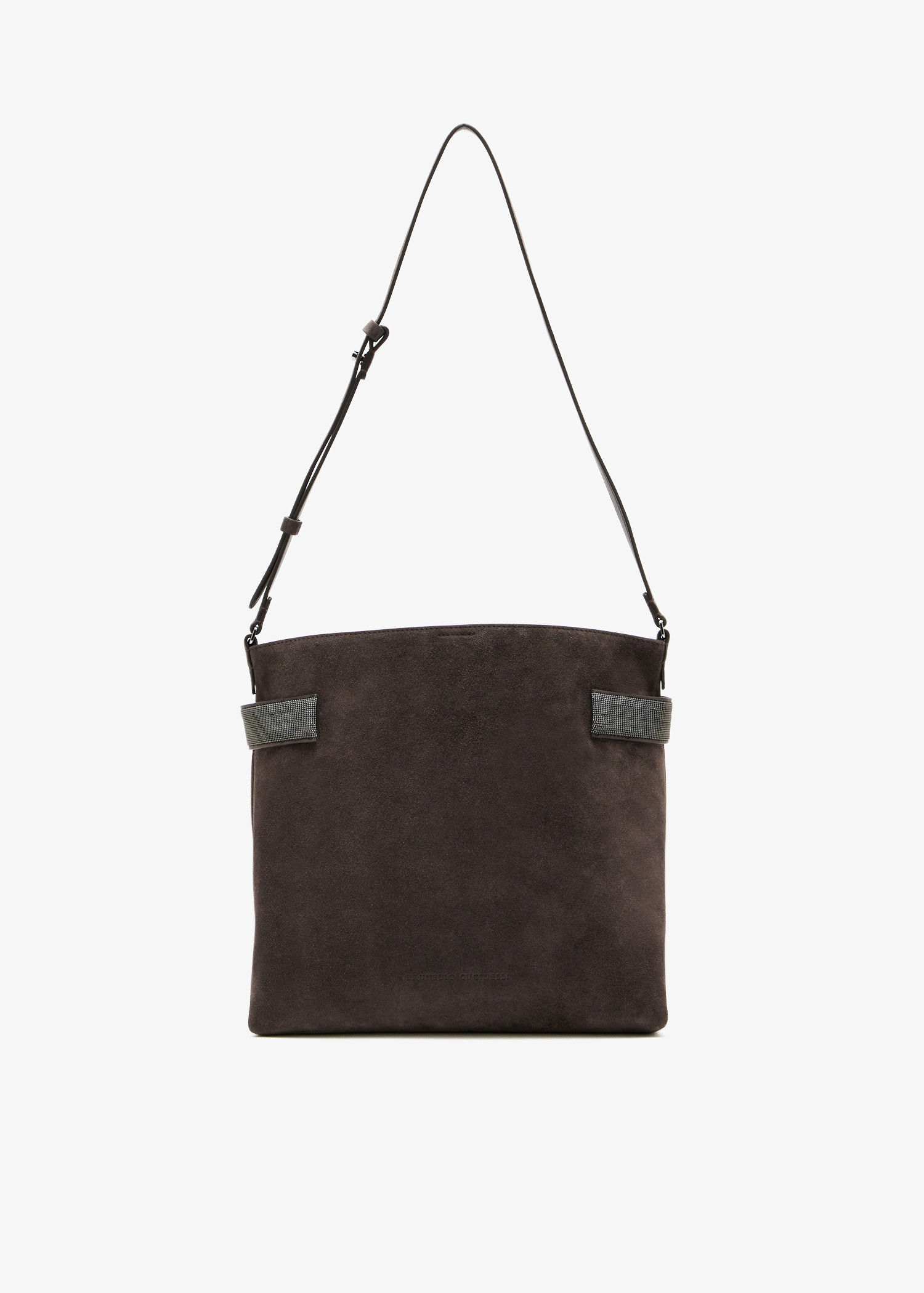 

Monili bead-embellished shoulder bag, Brown