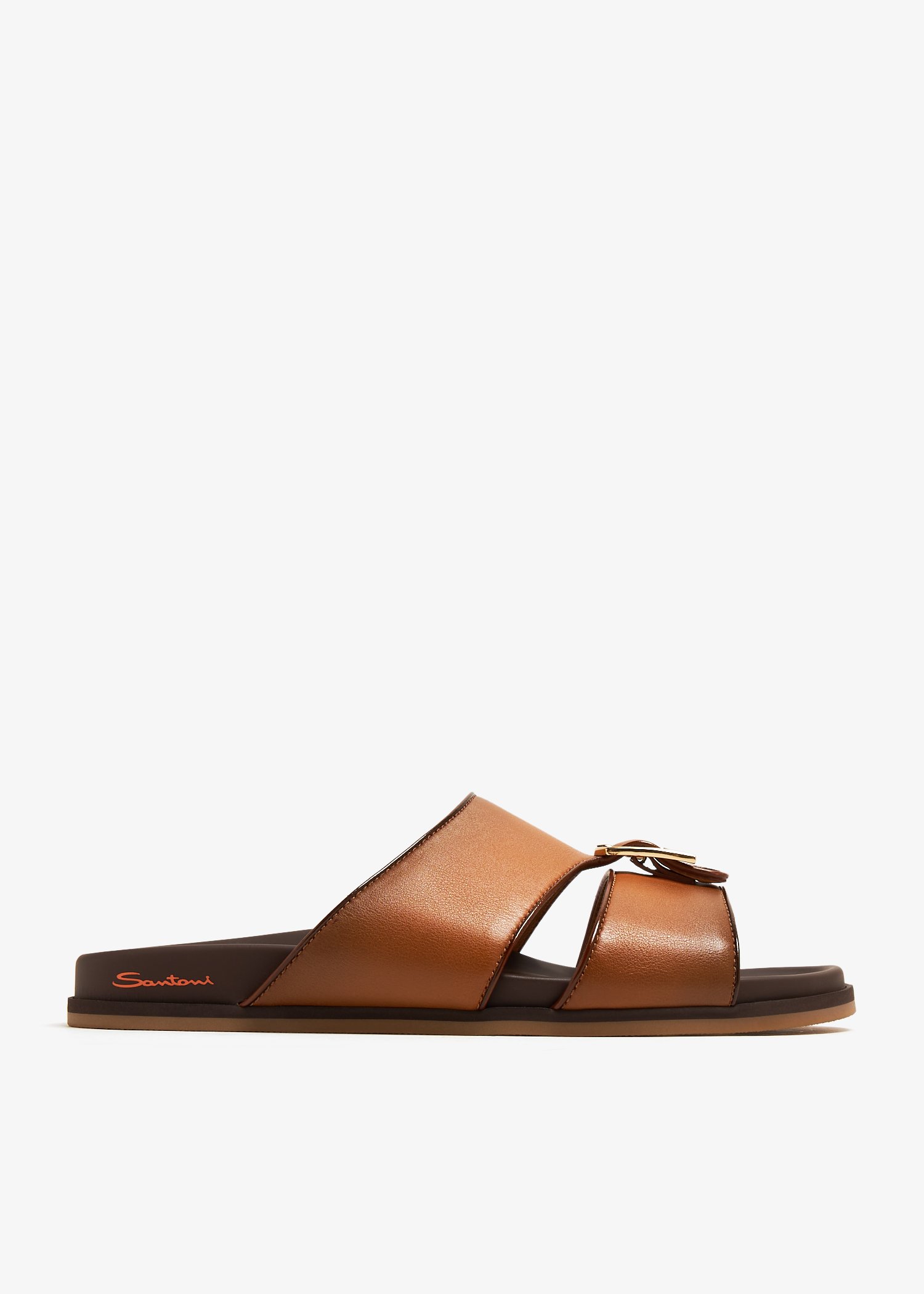 

Double strap sandals, Brown