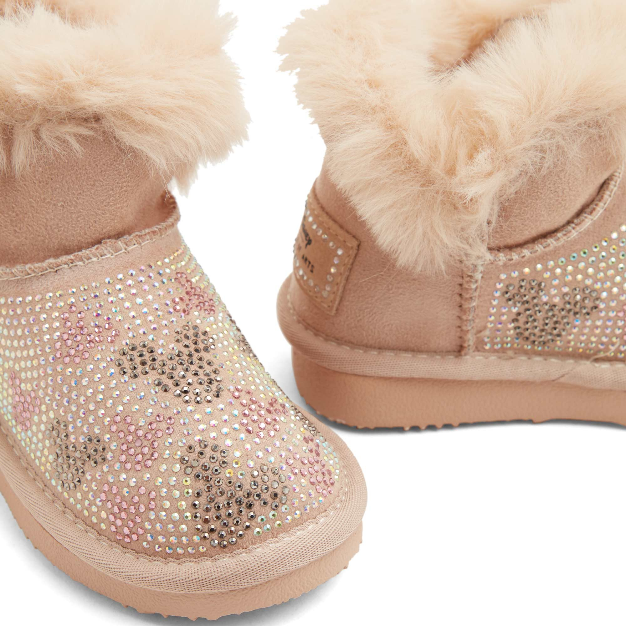 

Mickey Mouse embellished boots, Beige