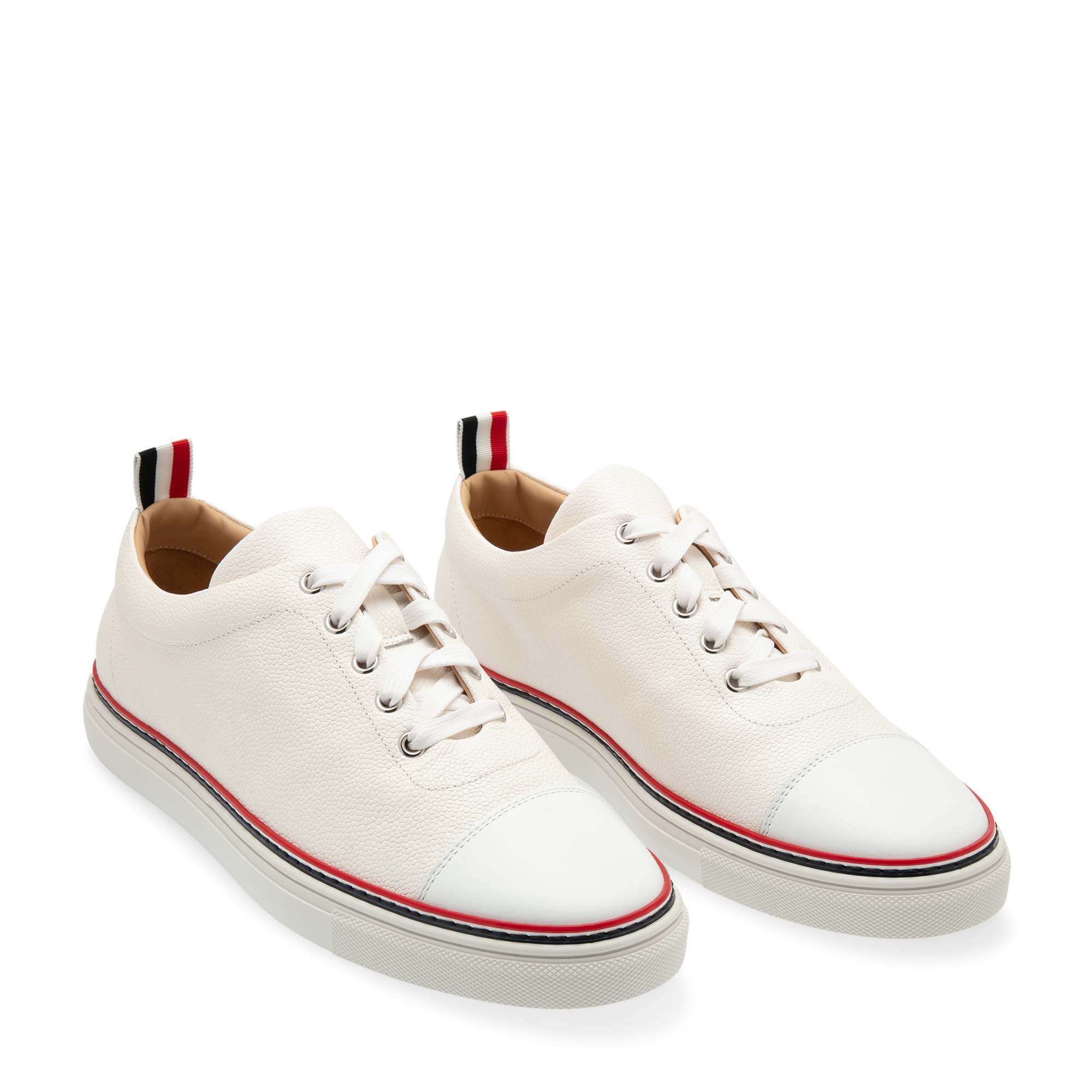 

Toe cap sneakers, White