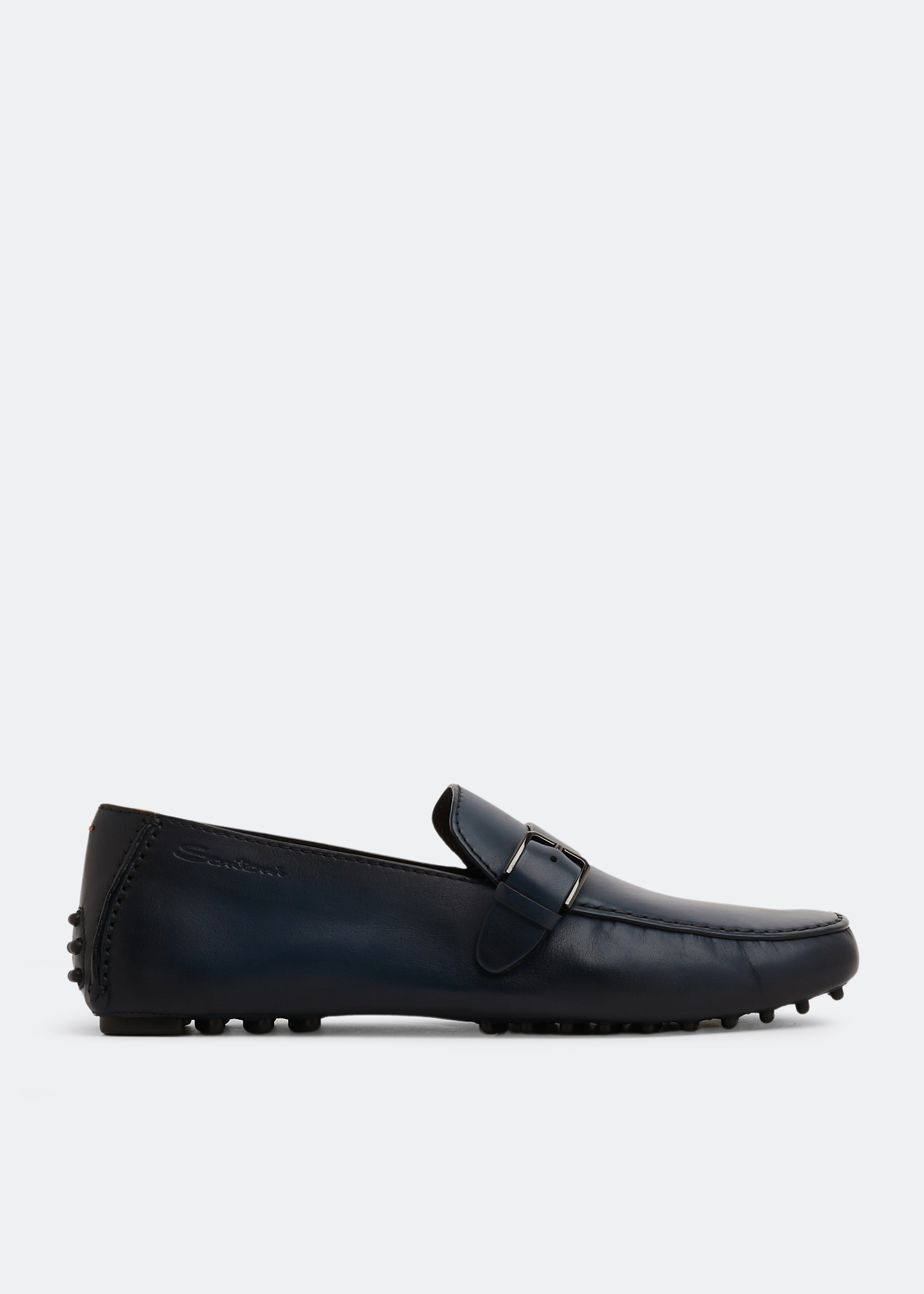 

Dammed leather loafers, Blue