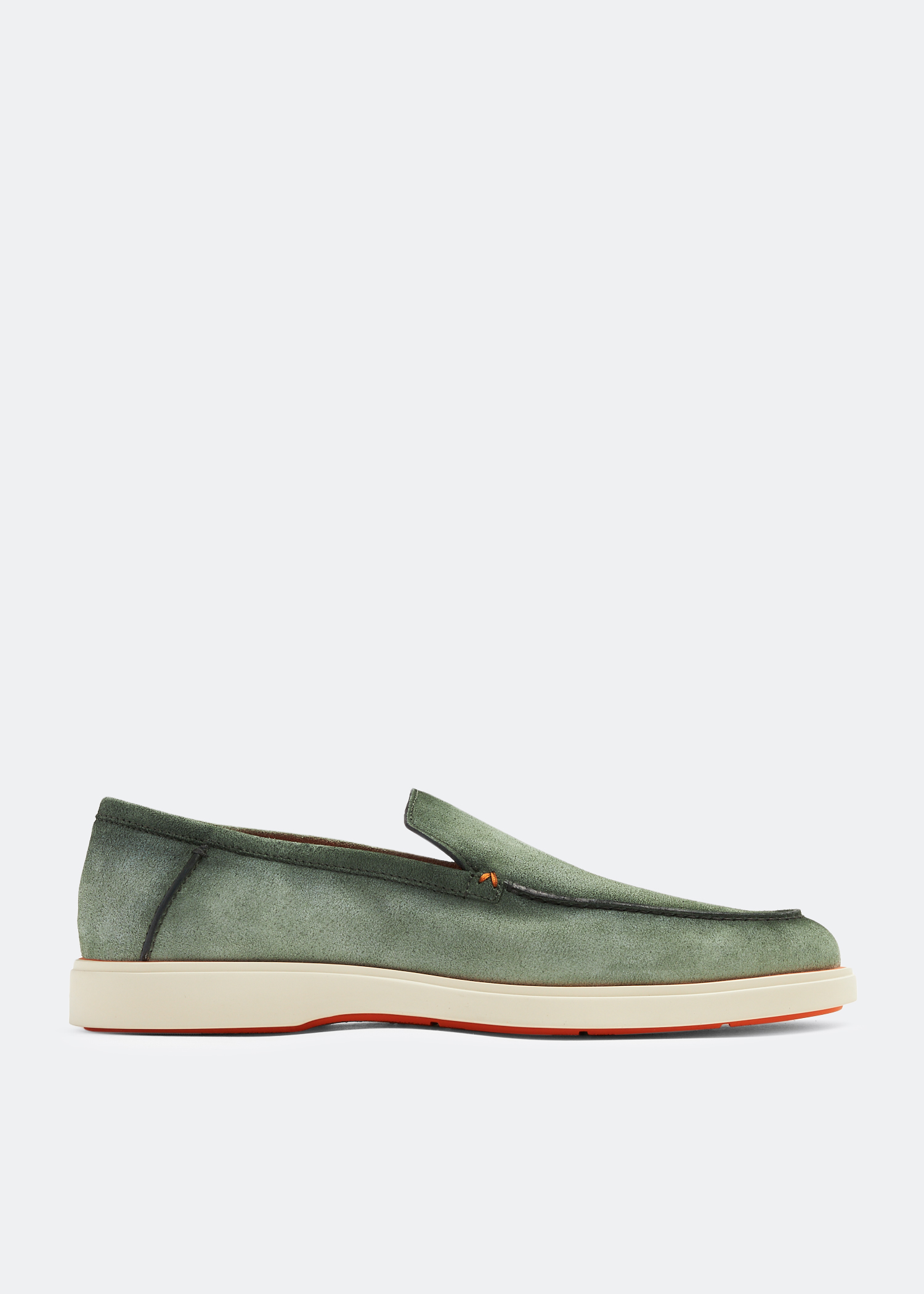 

Suede loafers, Green