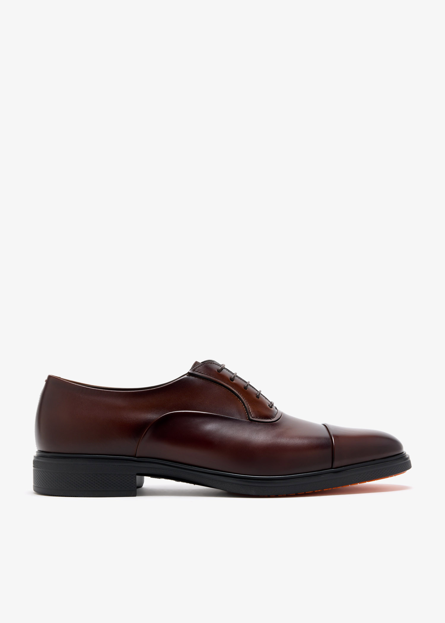 

Leather Easy-On Oxford shoes, Brown