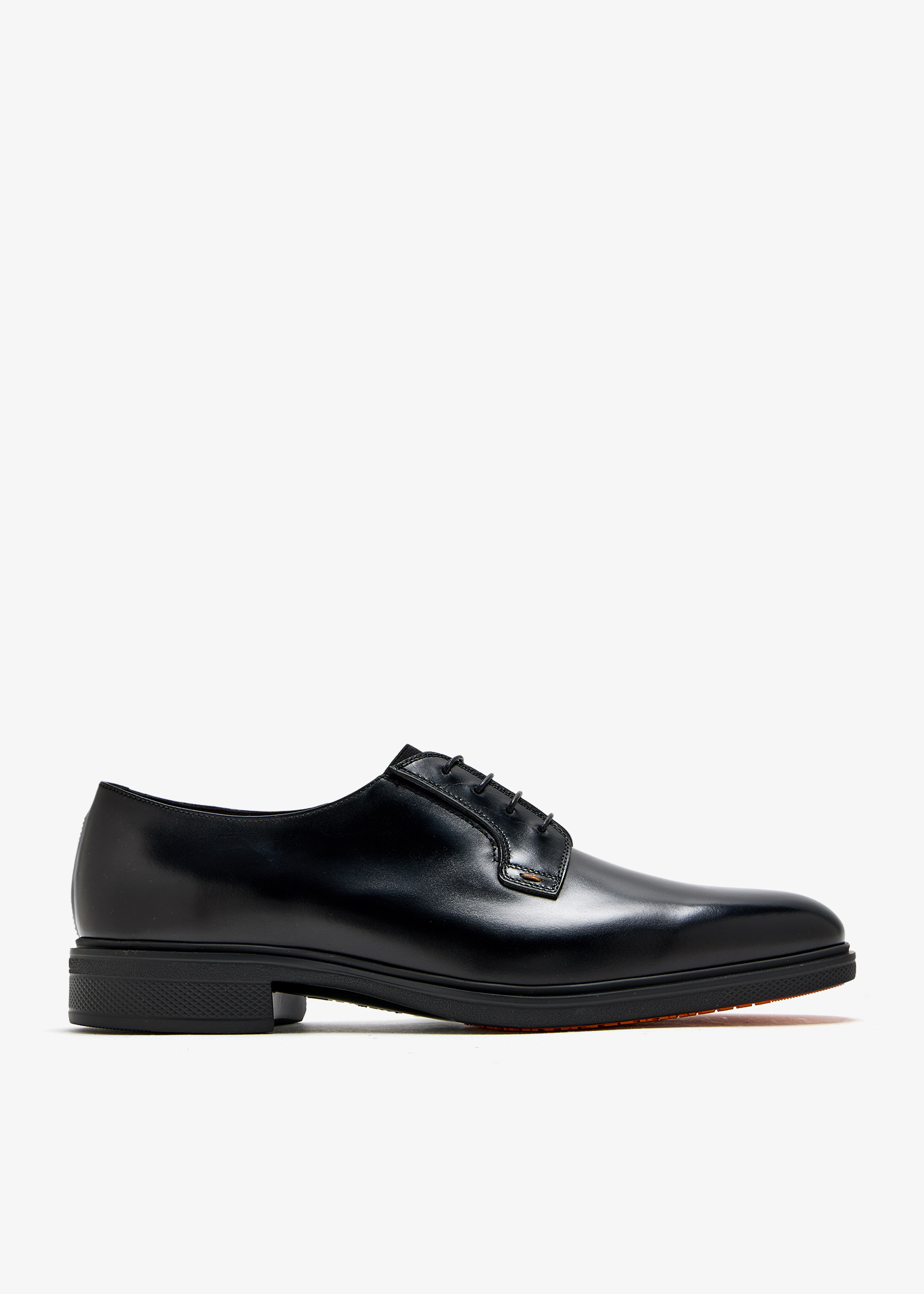 

Polished Leather Derby shoes, Black