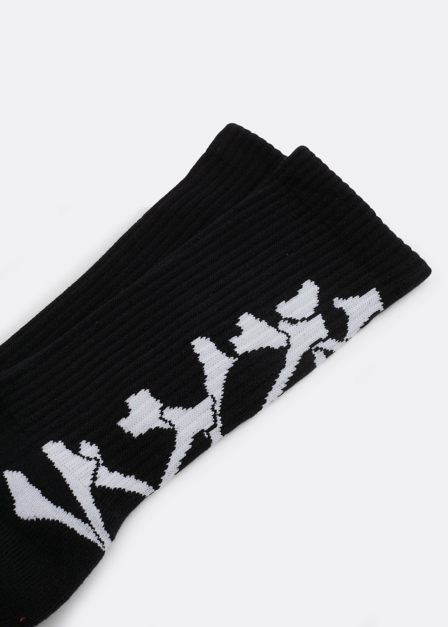 

Stacked Bones socks, Black