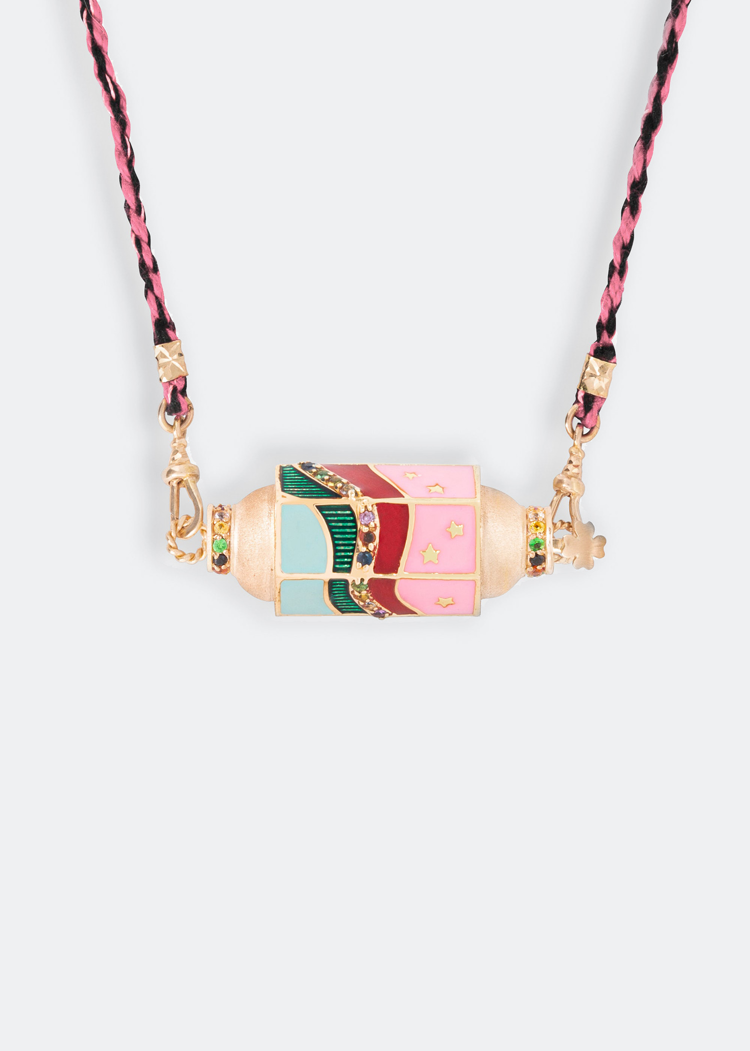 

Waterfall Rainbow Locket necklace, Gold