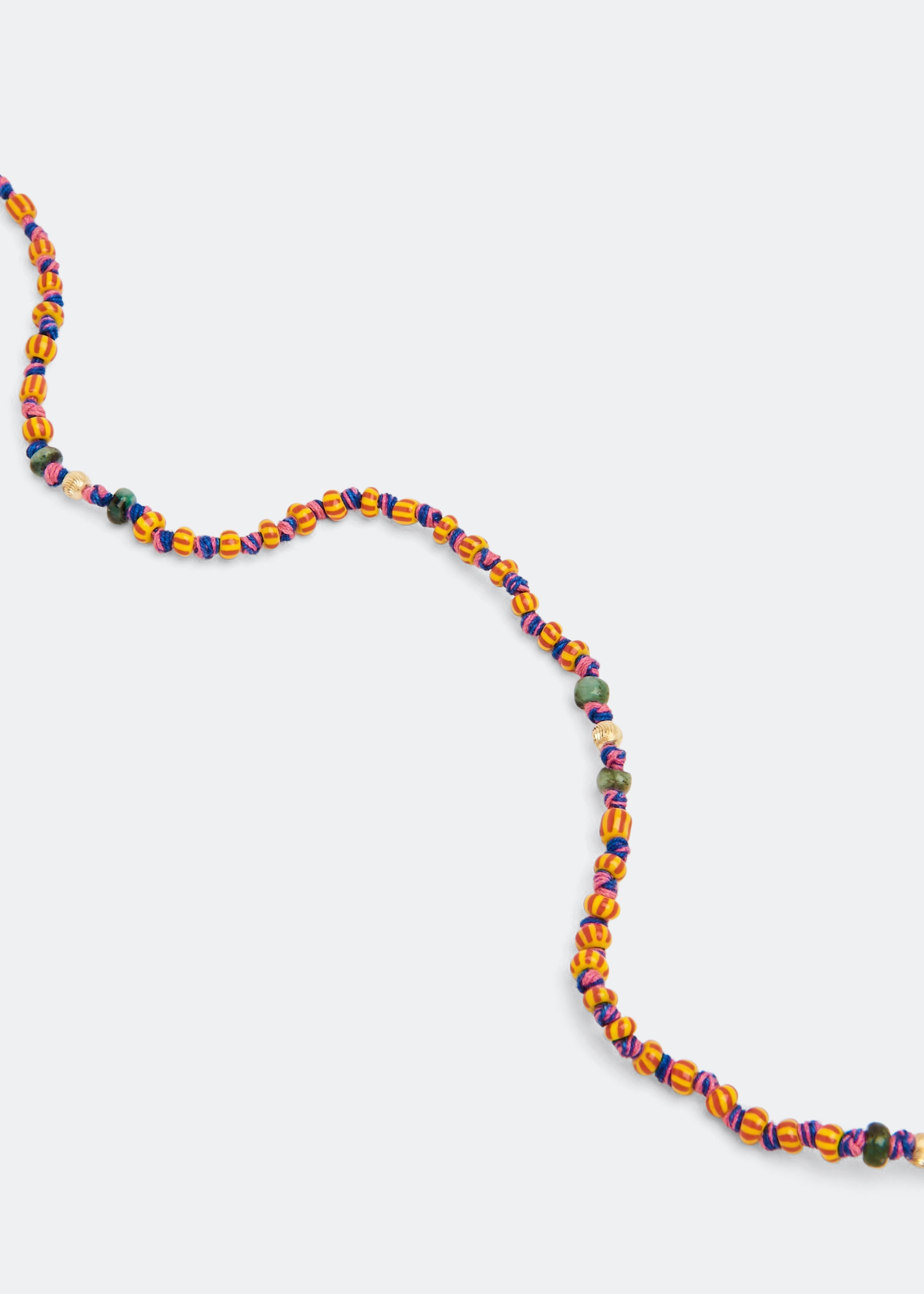 

Mauli Ghana beads necklace, Multi-coloured