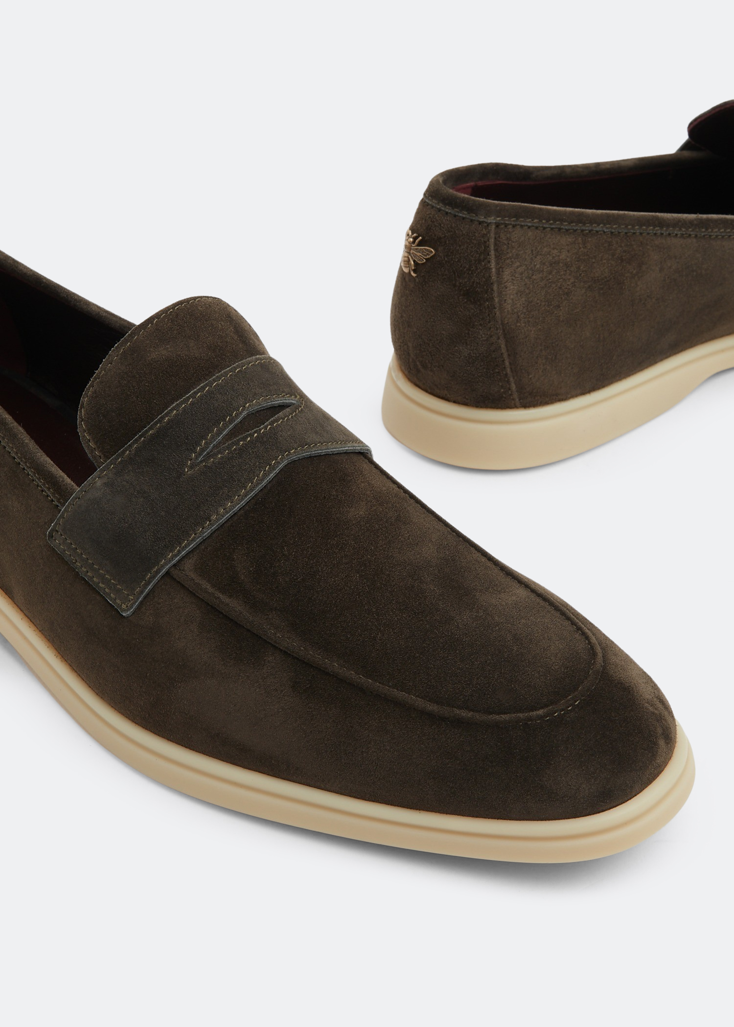 

Suede loafers, Green