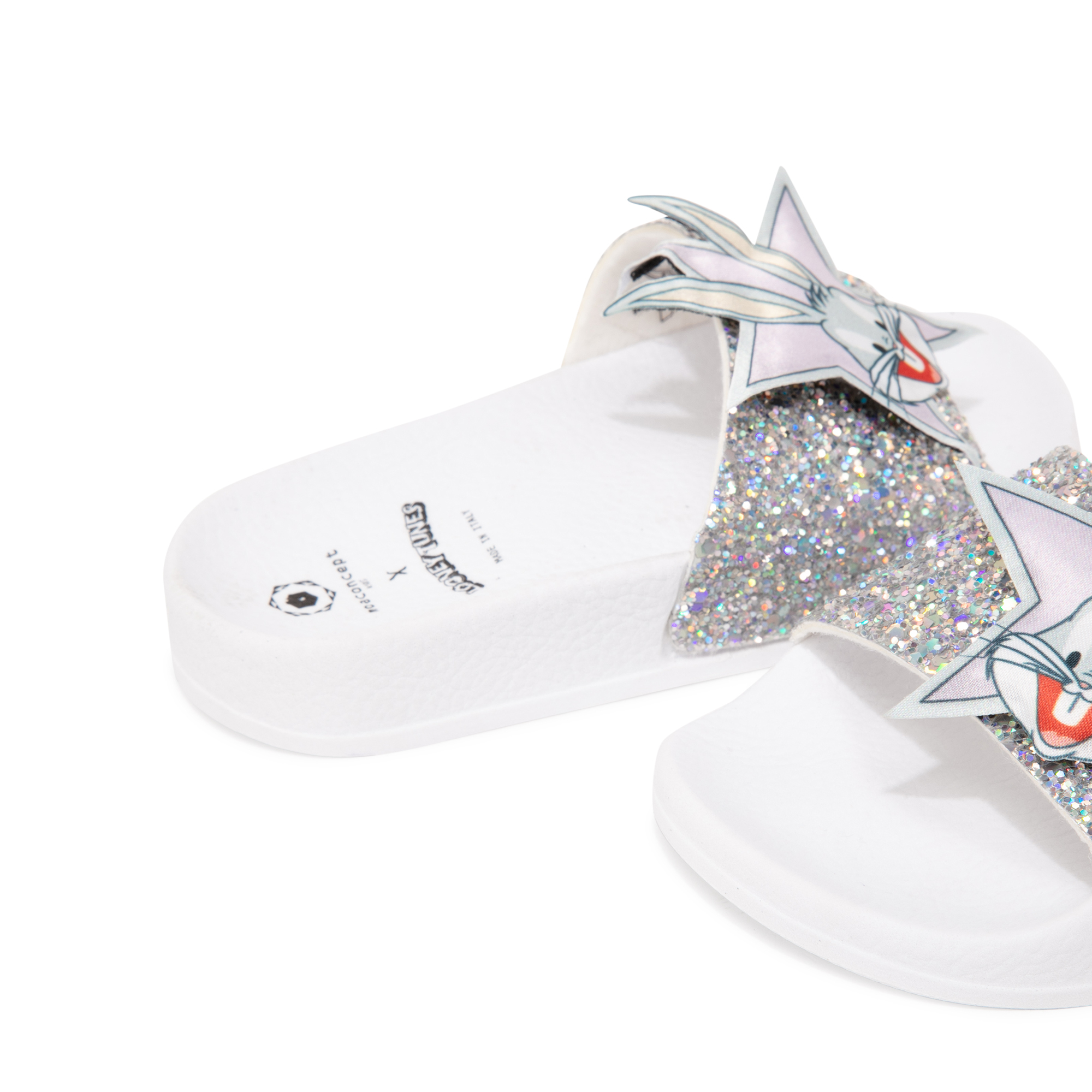 

x Looney Tunes slide sandals, Silver