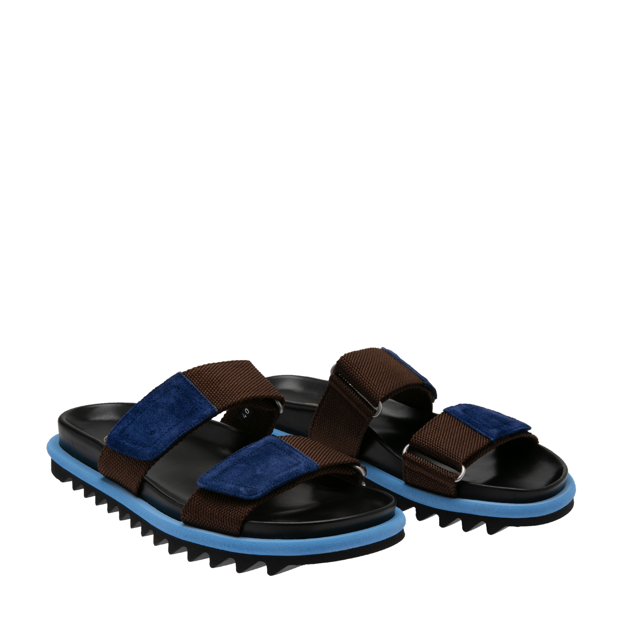 

Double strap sandals, Brown