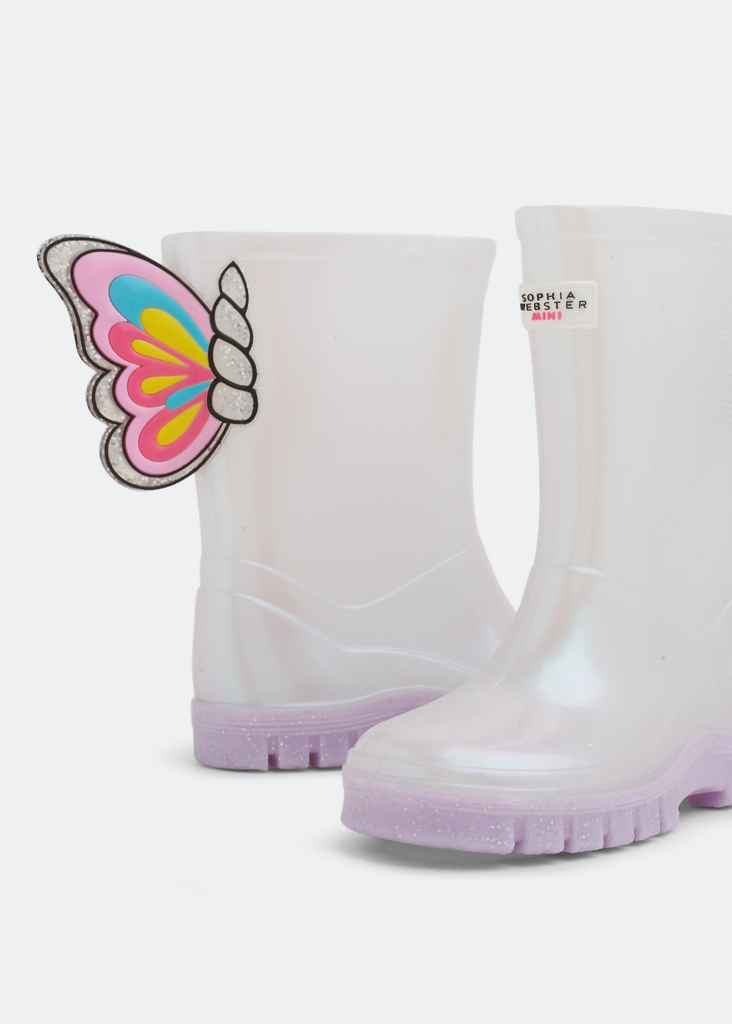 

Unicorn wellington boots, White