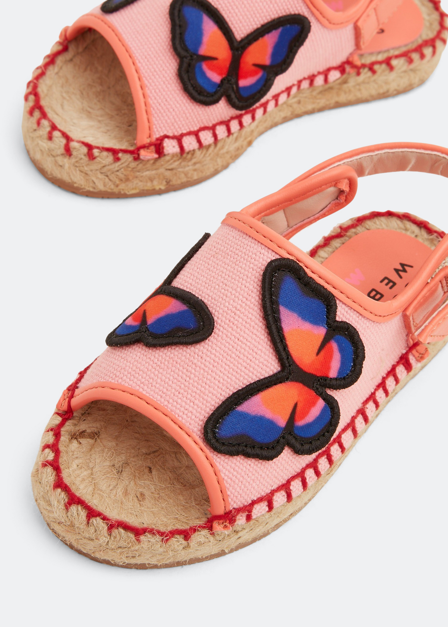 

Butterfly espadrille sandals, Pink