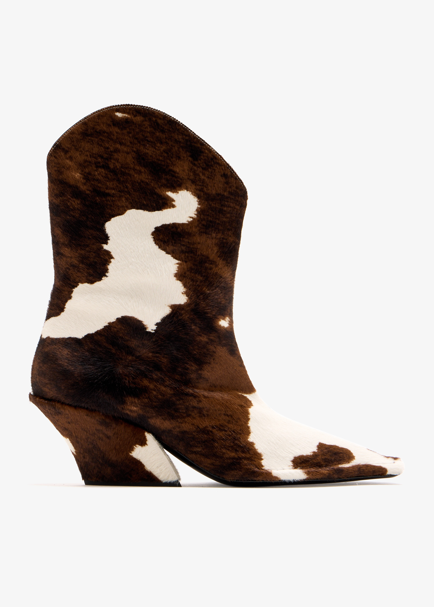 

Pony hair ankle boots, Animal printed