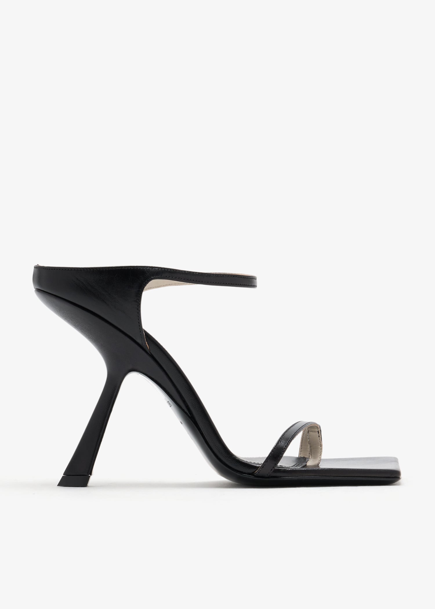 

Square toe sandals, Black