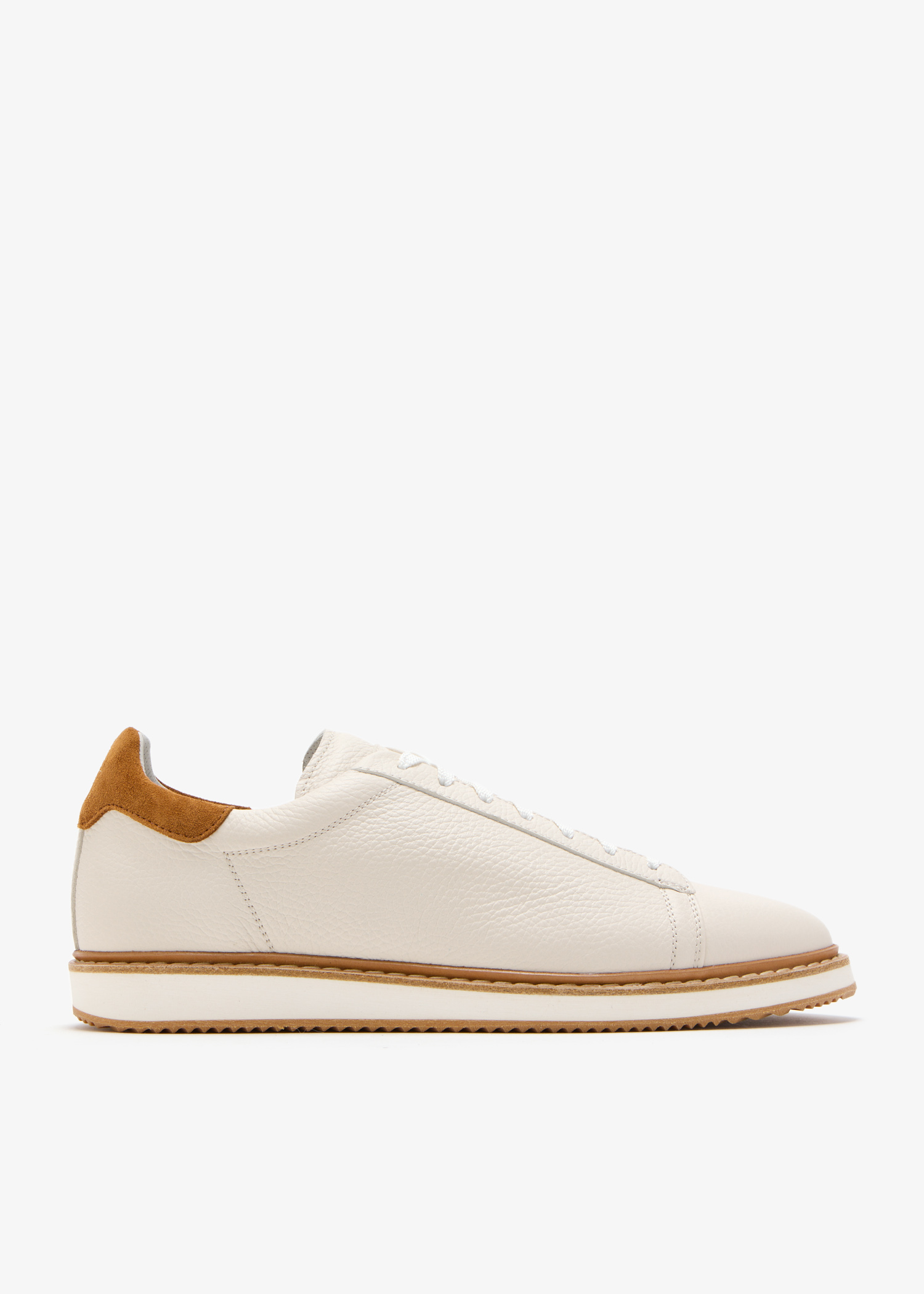 

Calfskin leather sneakers, White