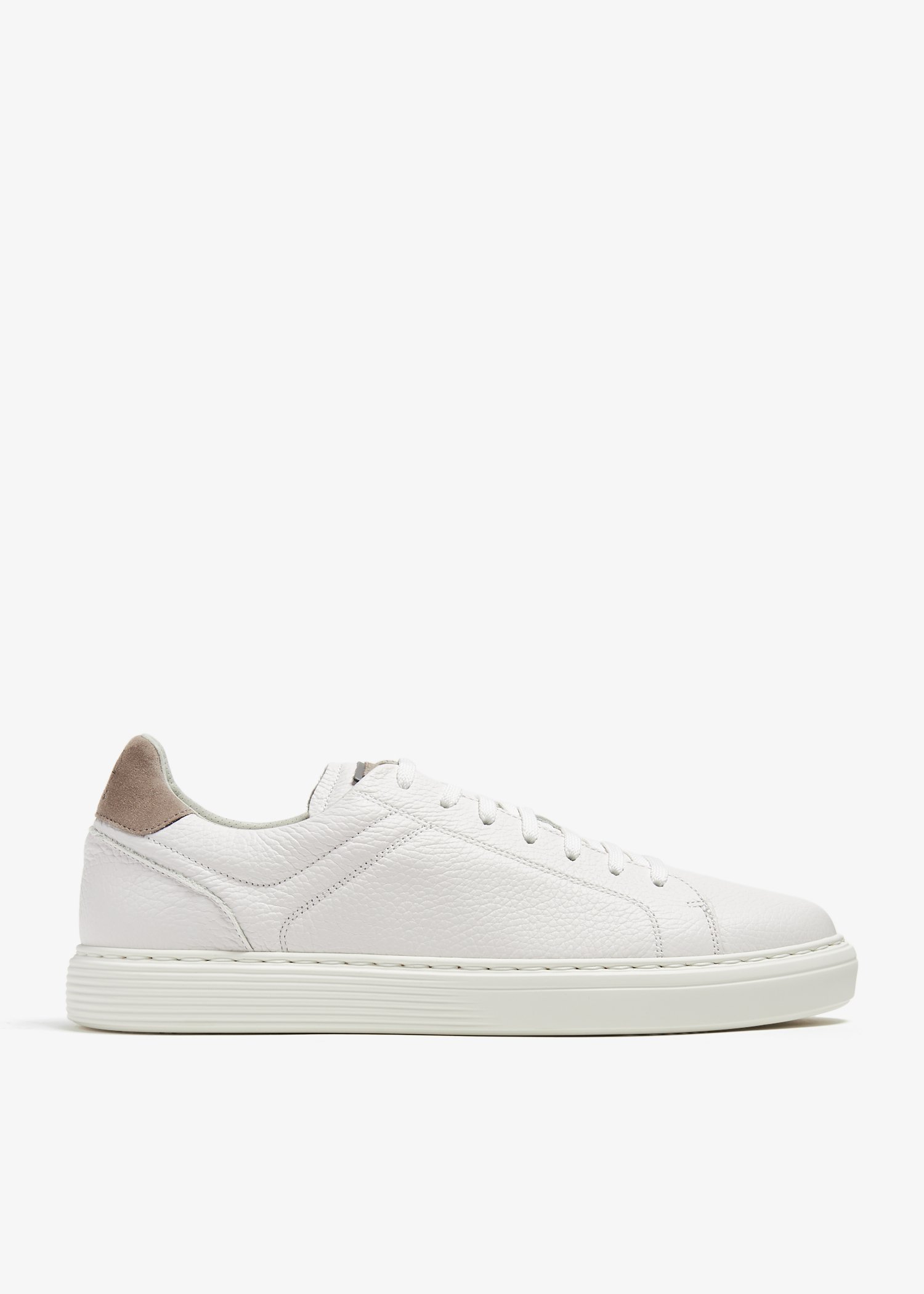 

Grained calfskin sneakers, White