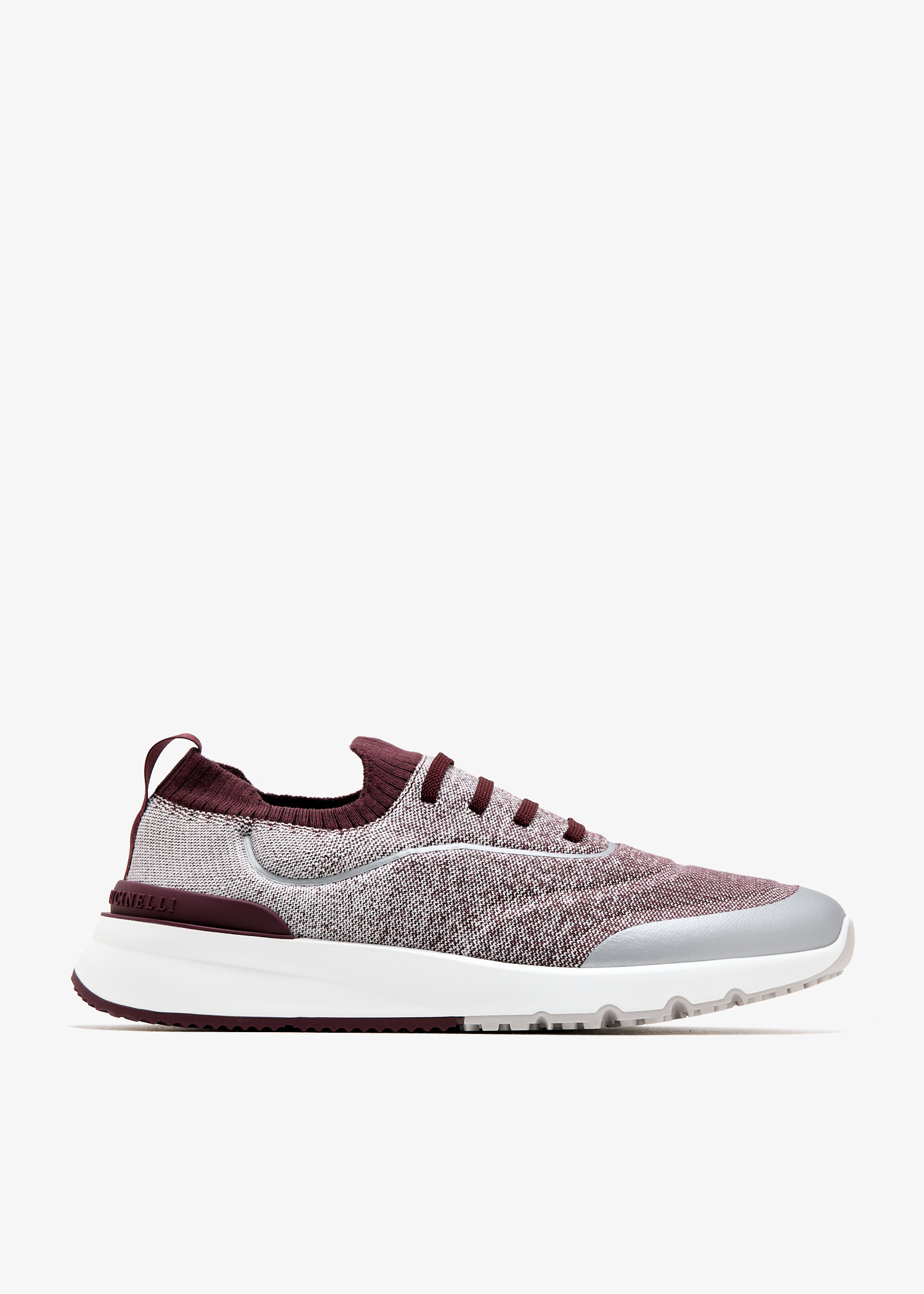 

Knit sneakers, Burgundy