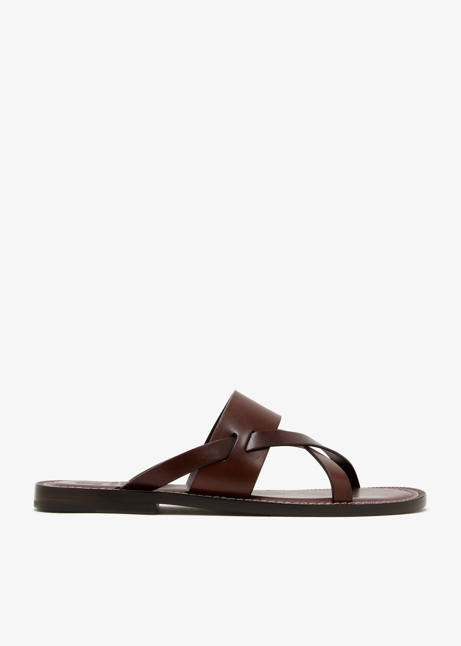 

Leather sandals, Brown