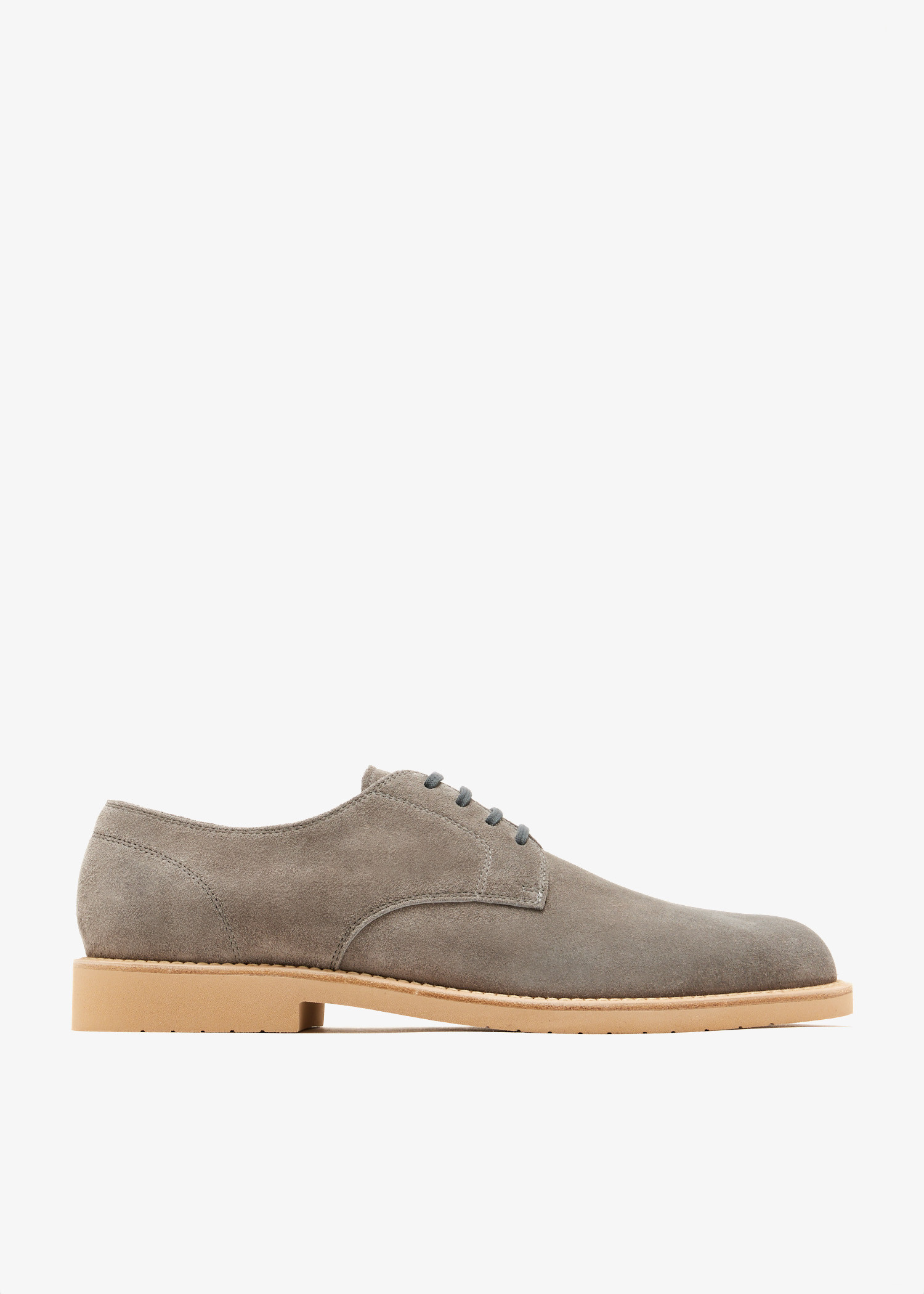 

Suede Derby shoes, Grey