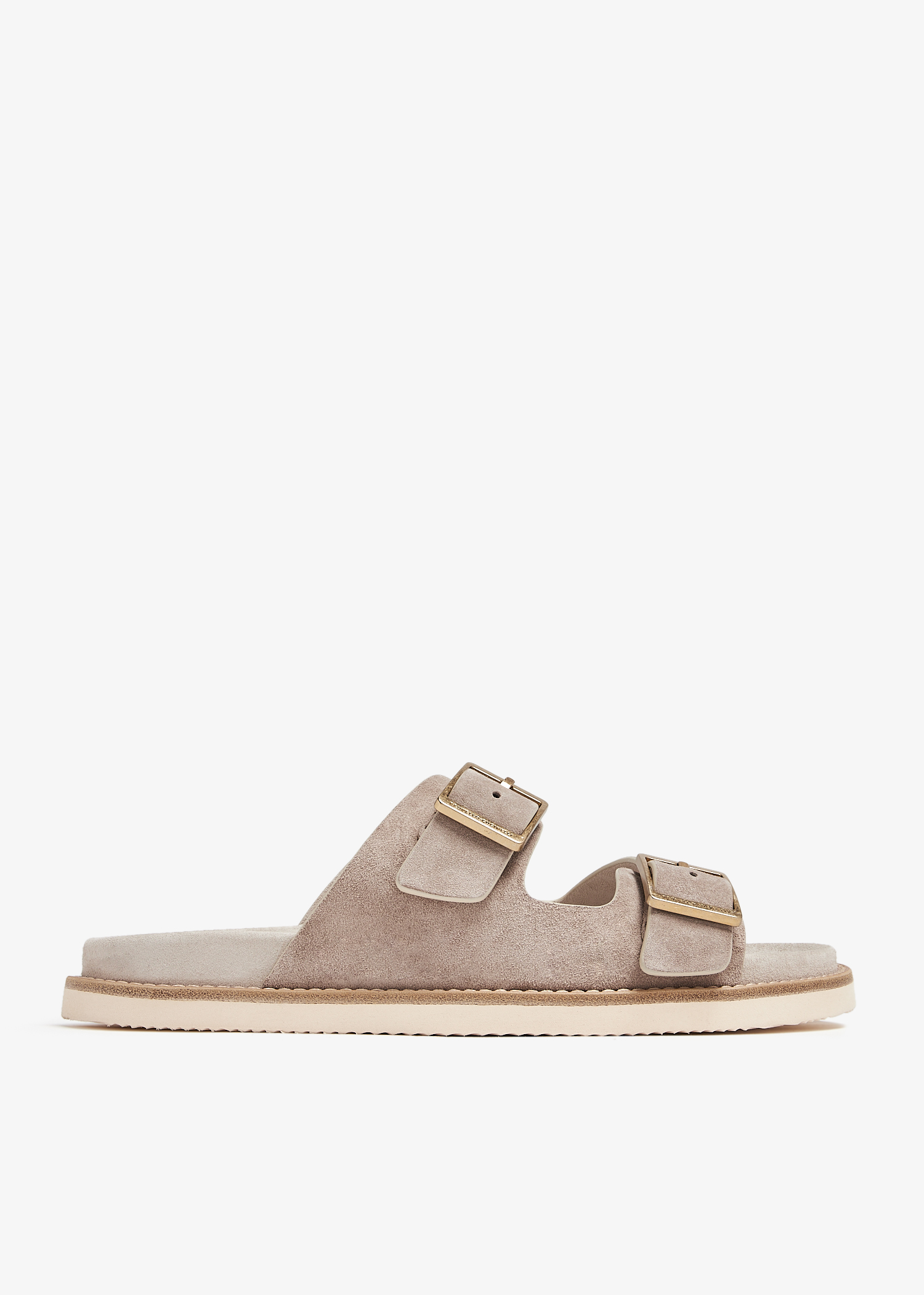

Suede sandals, Beige