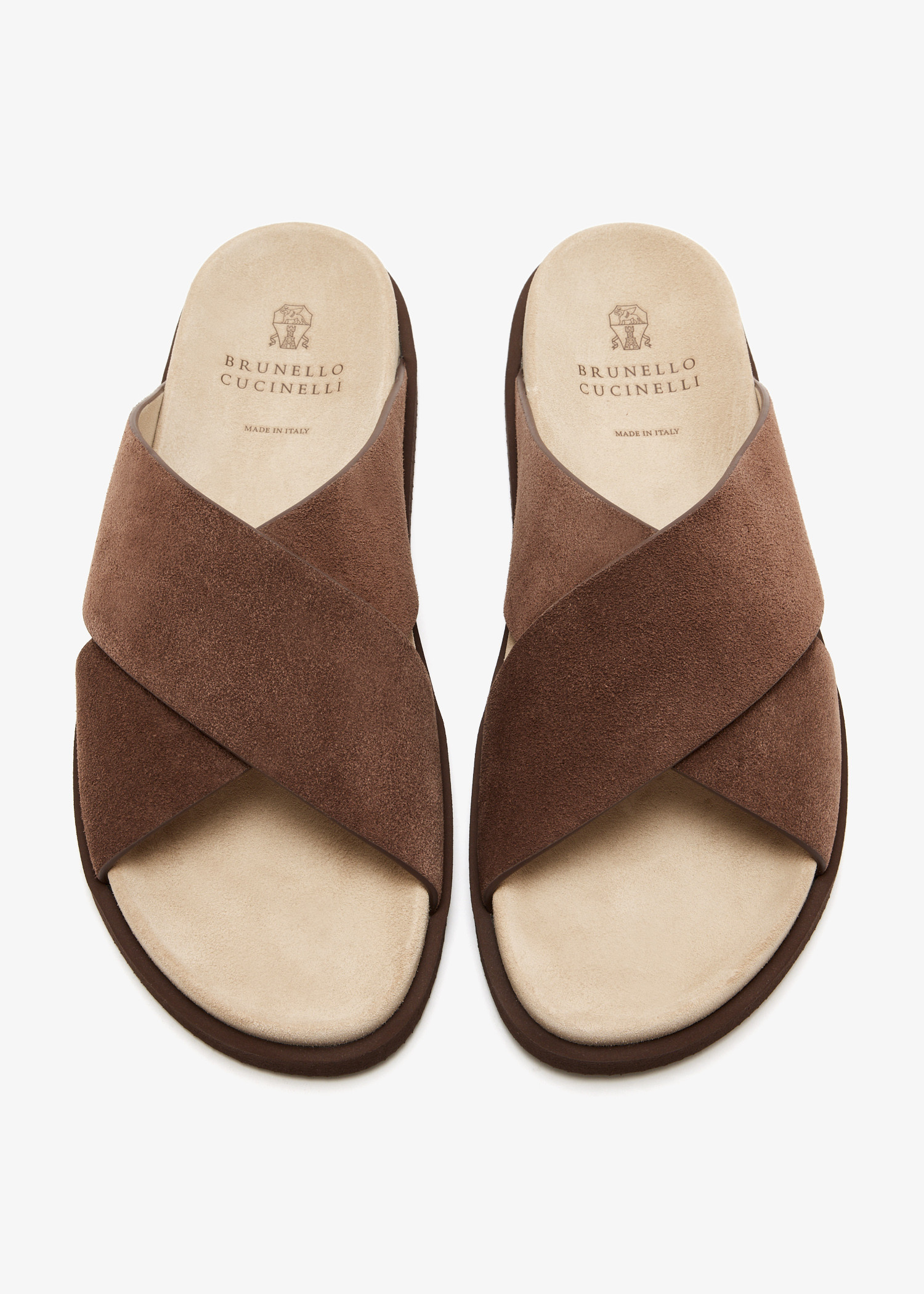 

Suede sandals, Brown