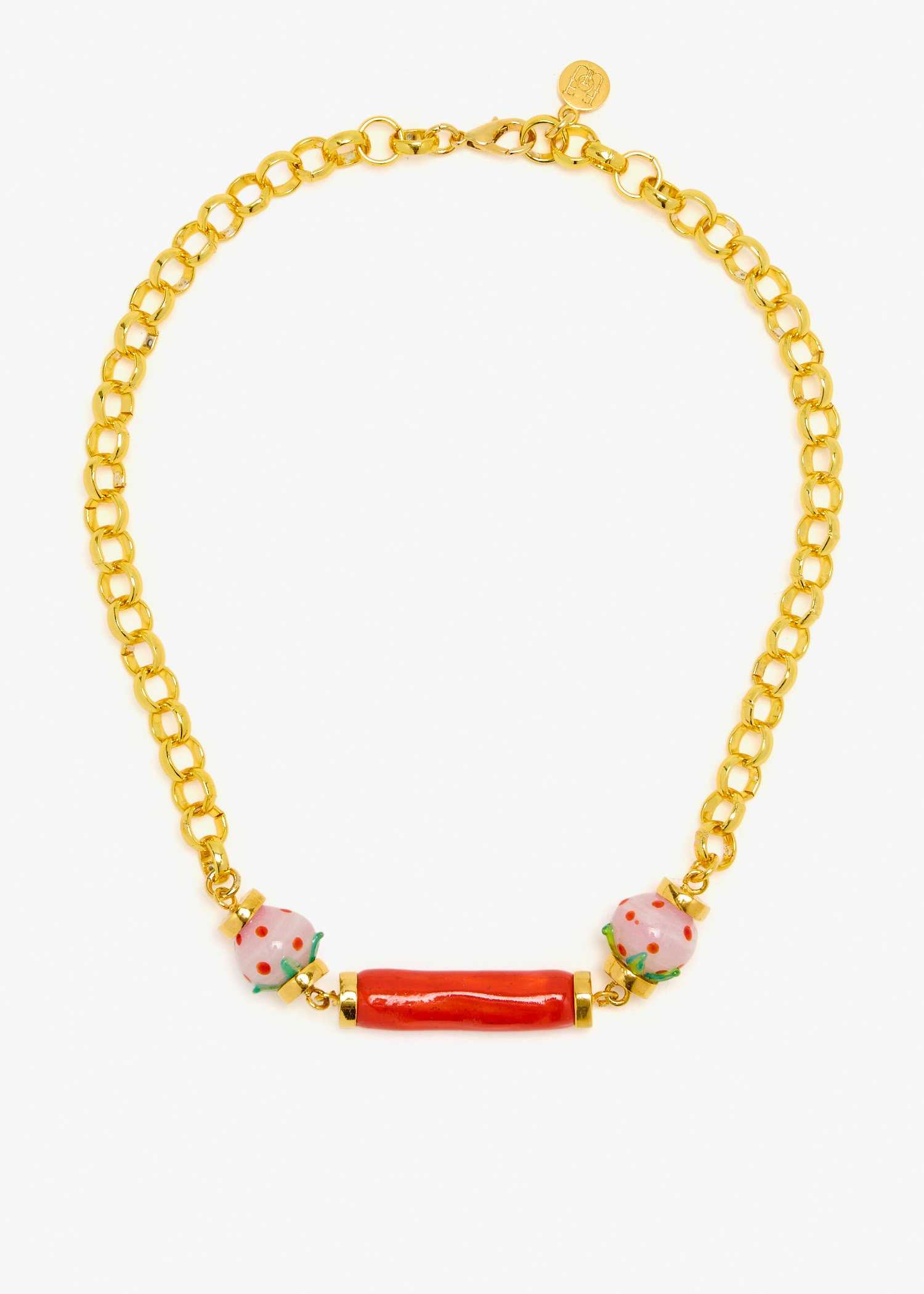 

Strawberry necklace, Gold