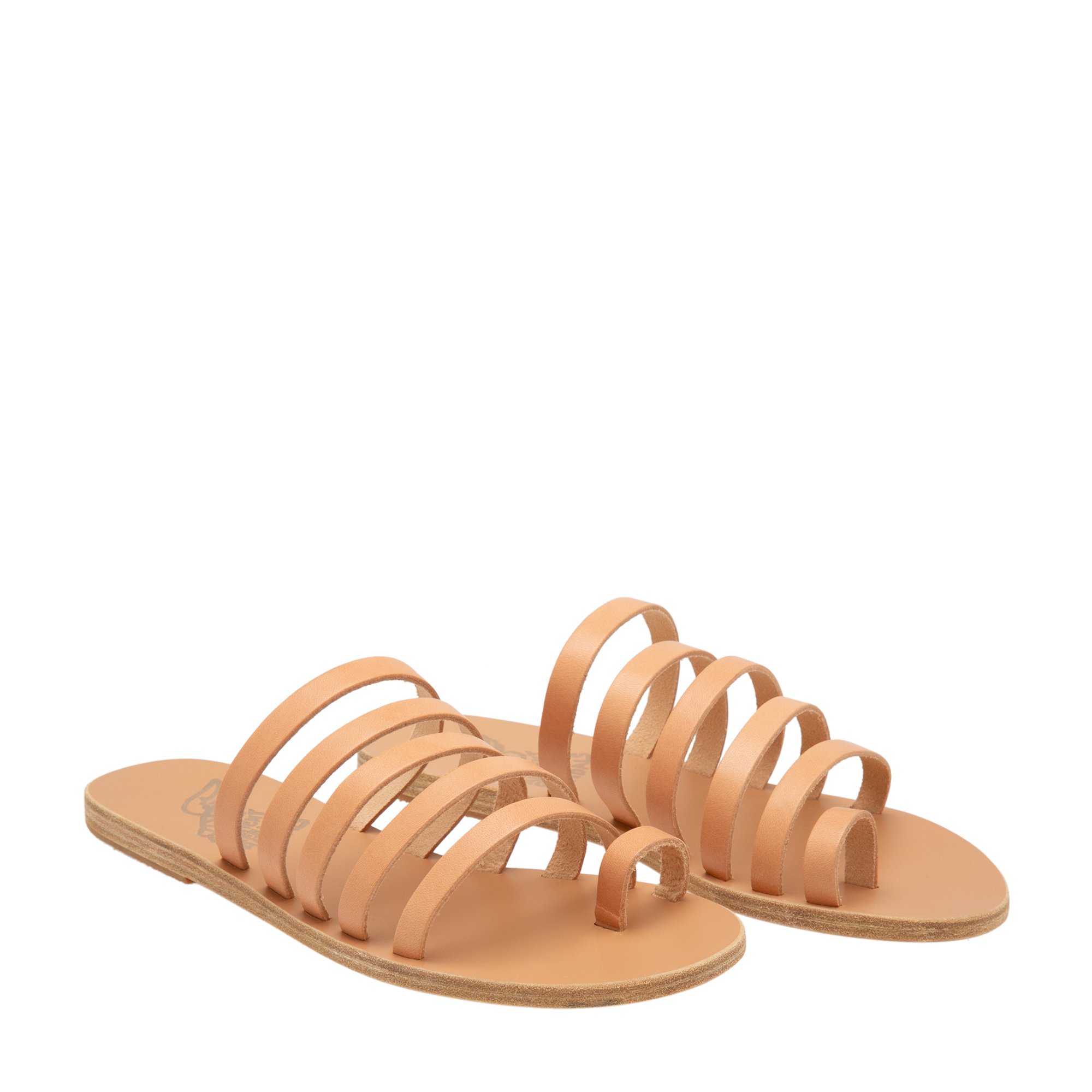 

Niki leather sandals, Beige