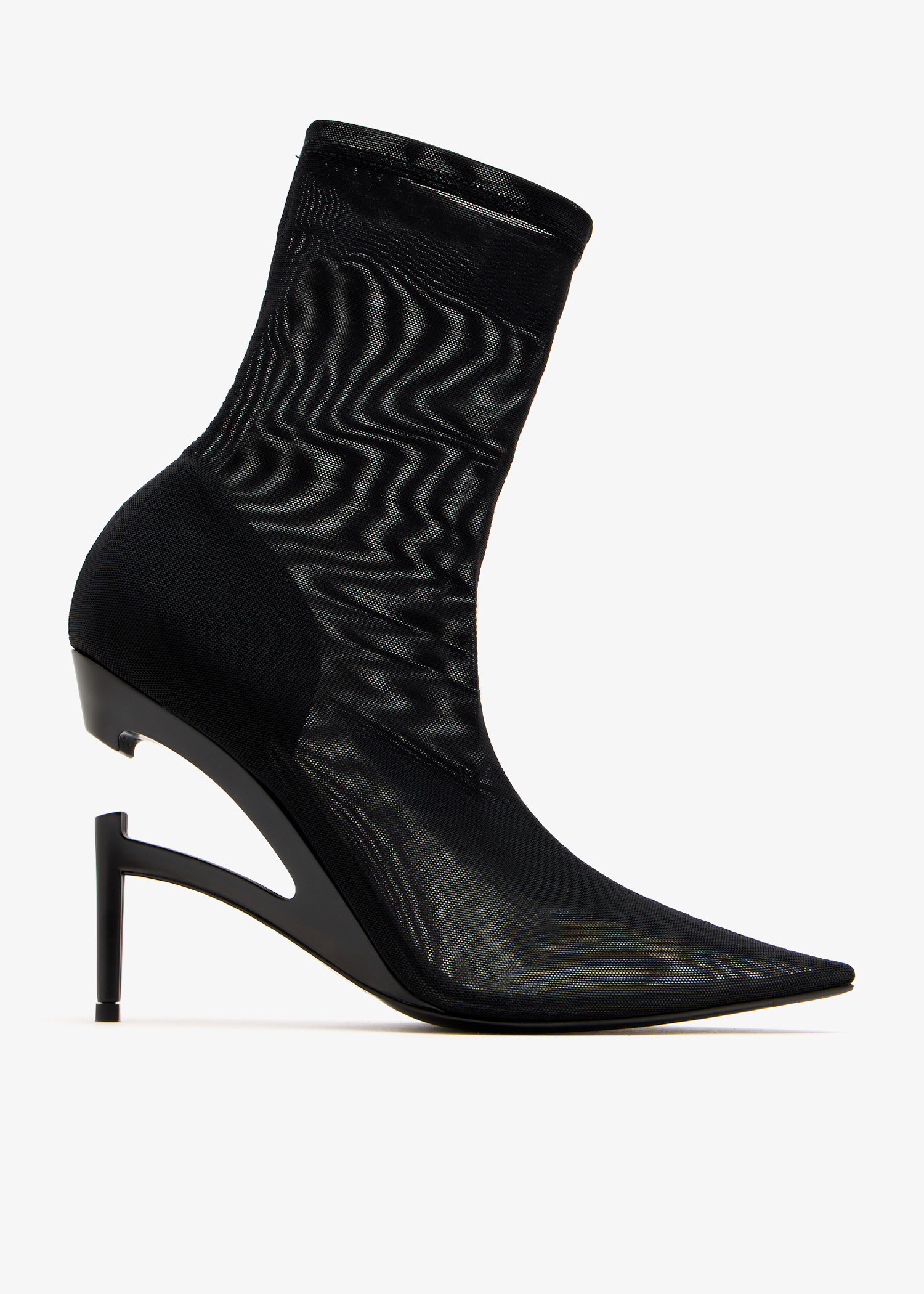 

Broken heel sculpting ankle boots, Black
