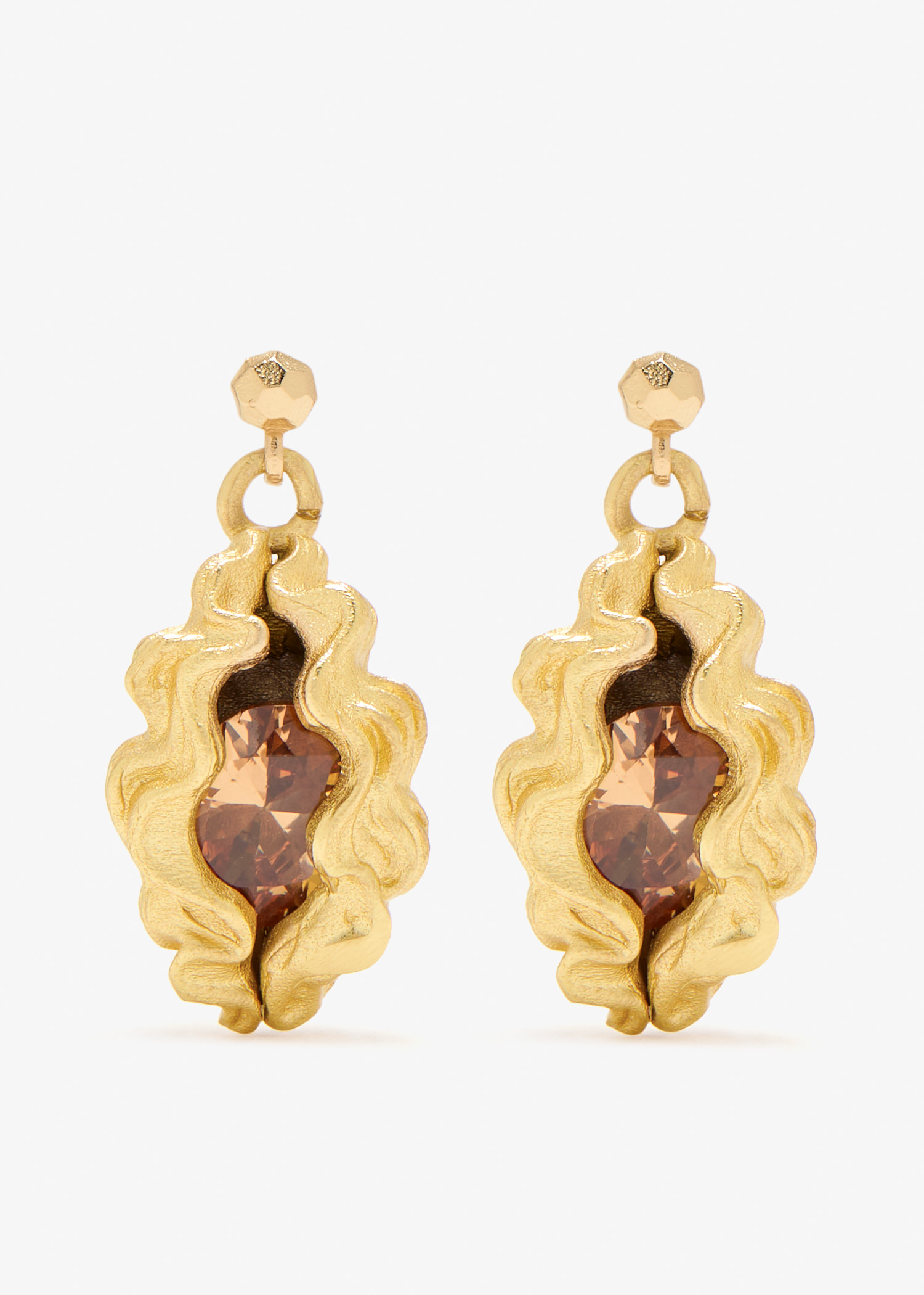 

Panopea earrings, Gold