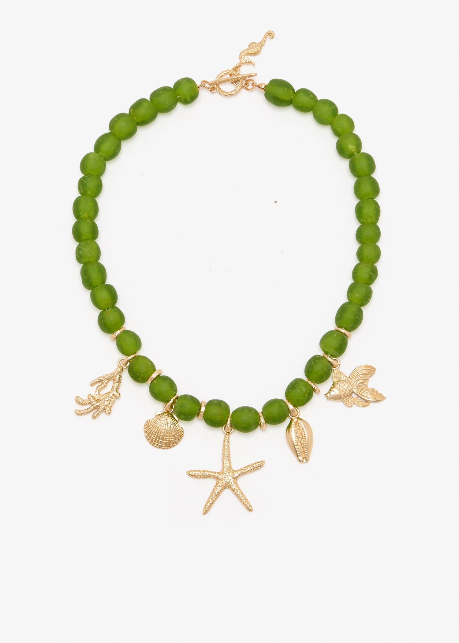 

Meretrix necklace, Green